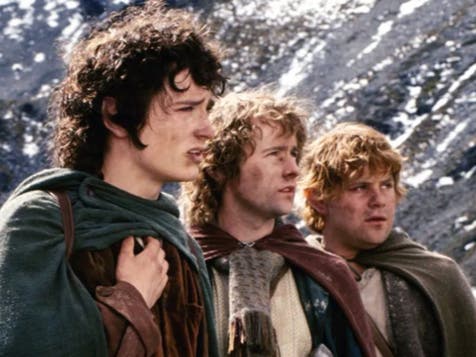 <p>JRR Tolkien wrote <em>The Lord of the Rings</em></p>