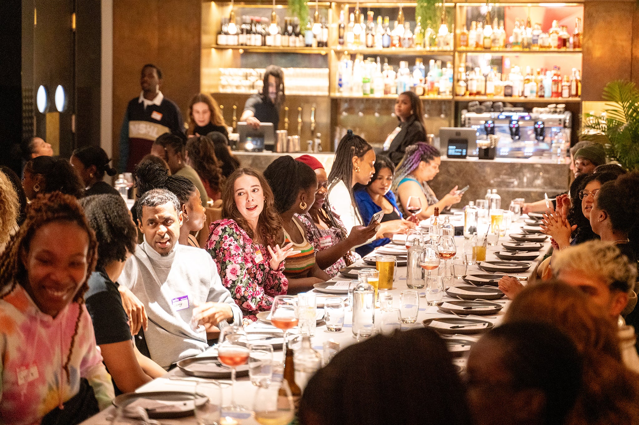 Food for thought: diners taking part in a Strangers in the City event