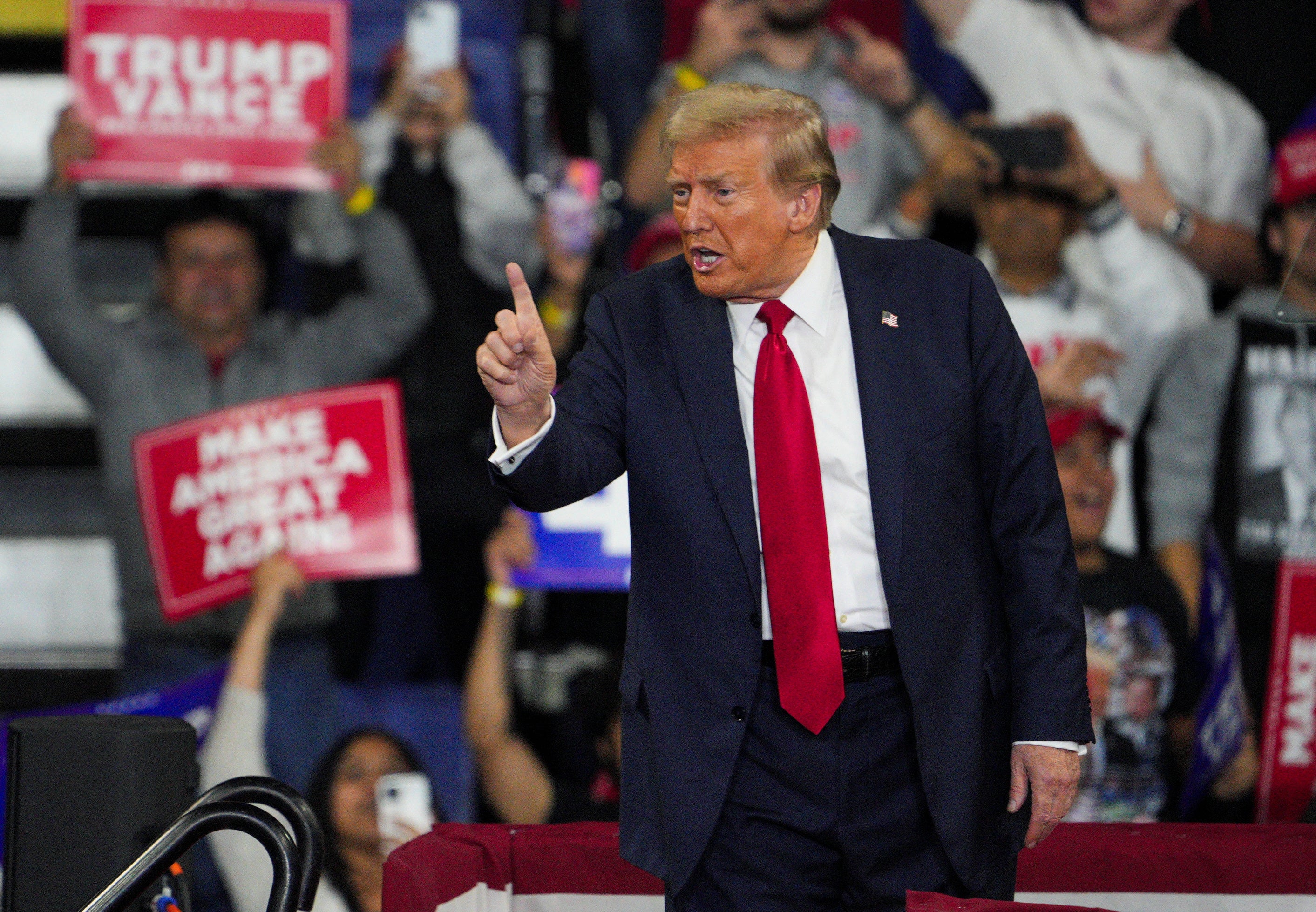 Republican presidential nominee and former U.S. President Donald Trump