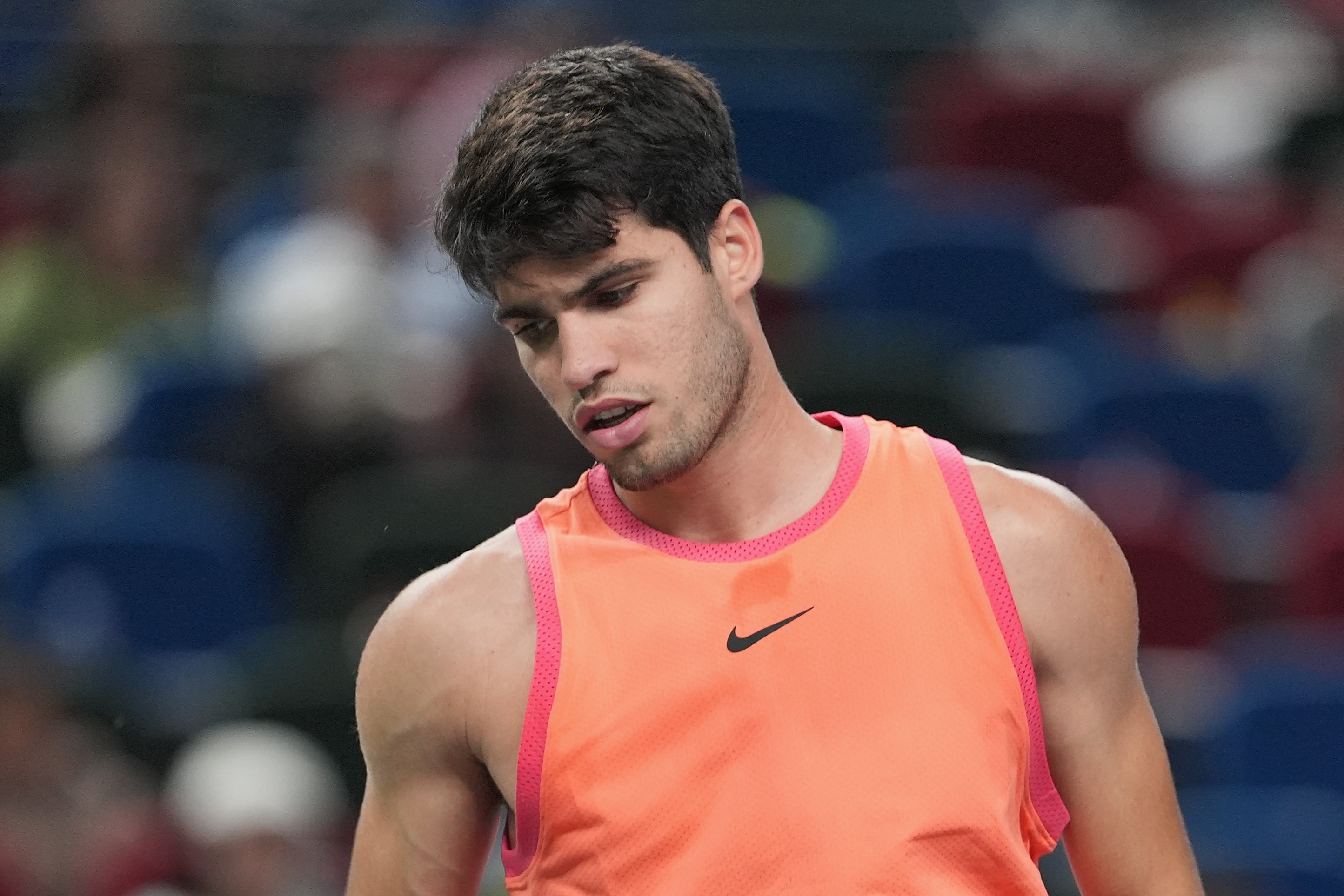 Carlos Alcaraz bowed out in the quarter-finals in Shanghai