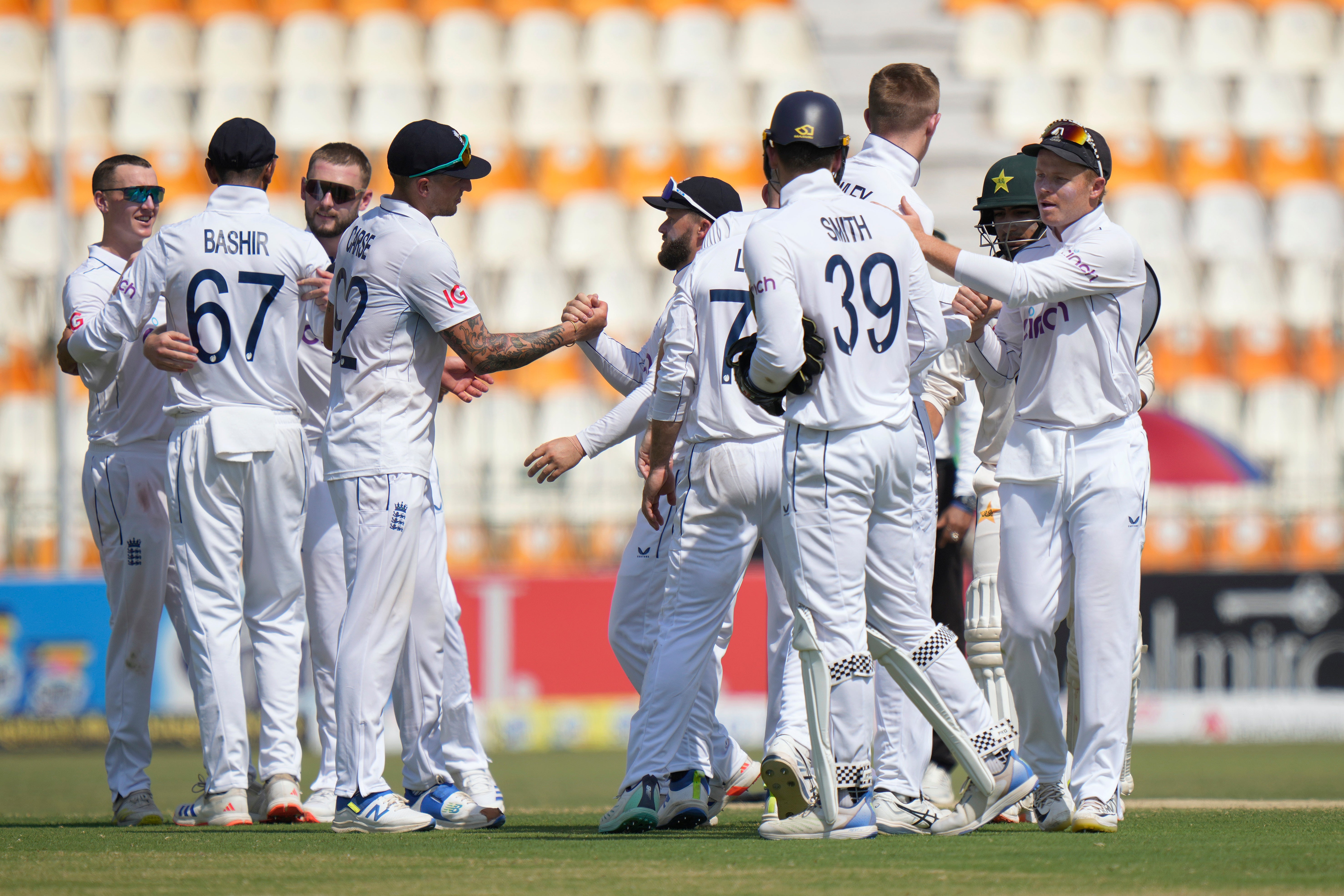 England wrapped up a remarkable victory in Multan