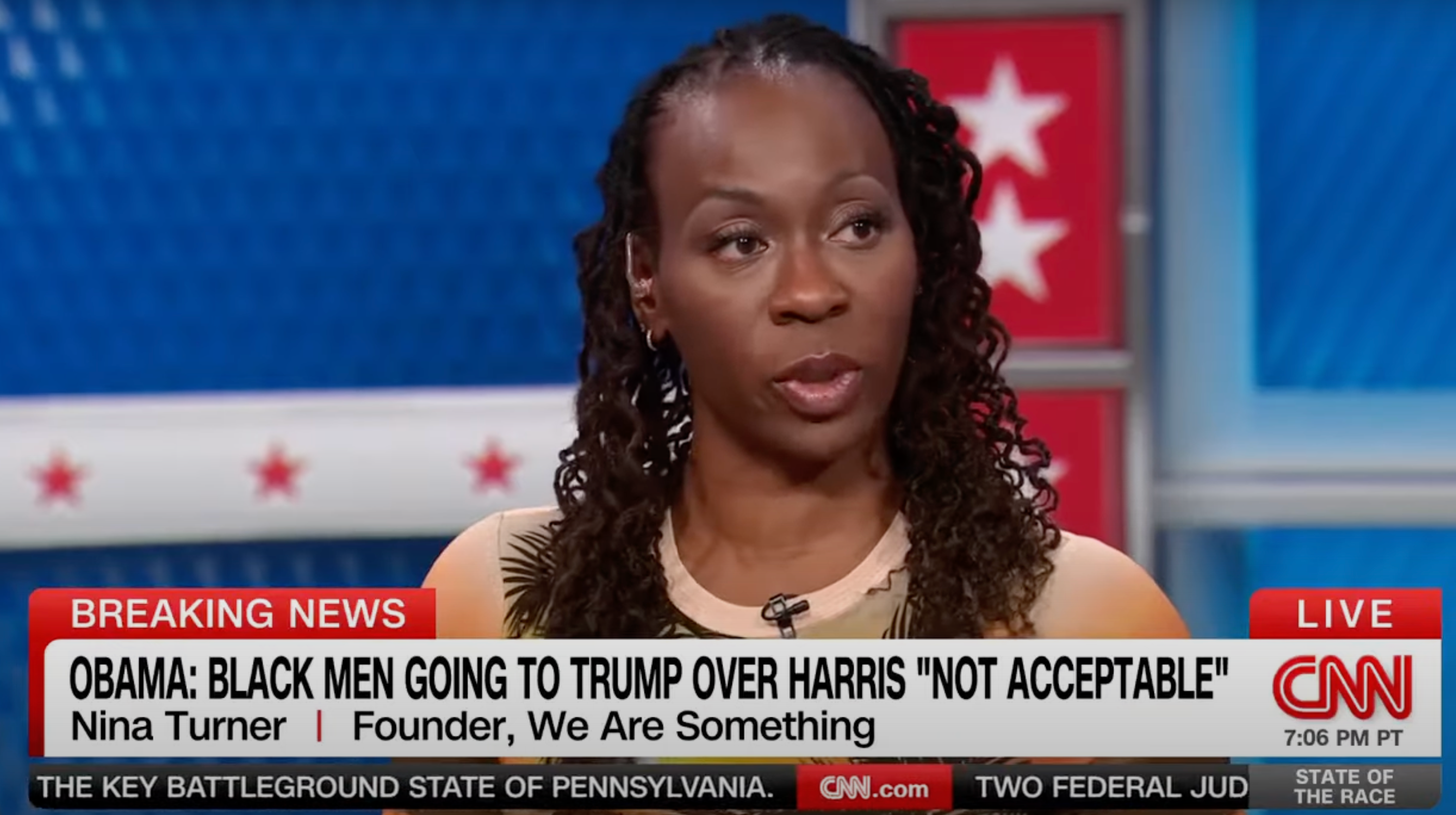 Nina Turner criticized Obama’s comments about Black male voters while speaking with CNN’s Abby Phillip saying “for him to single out Black men is wrong”