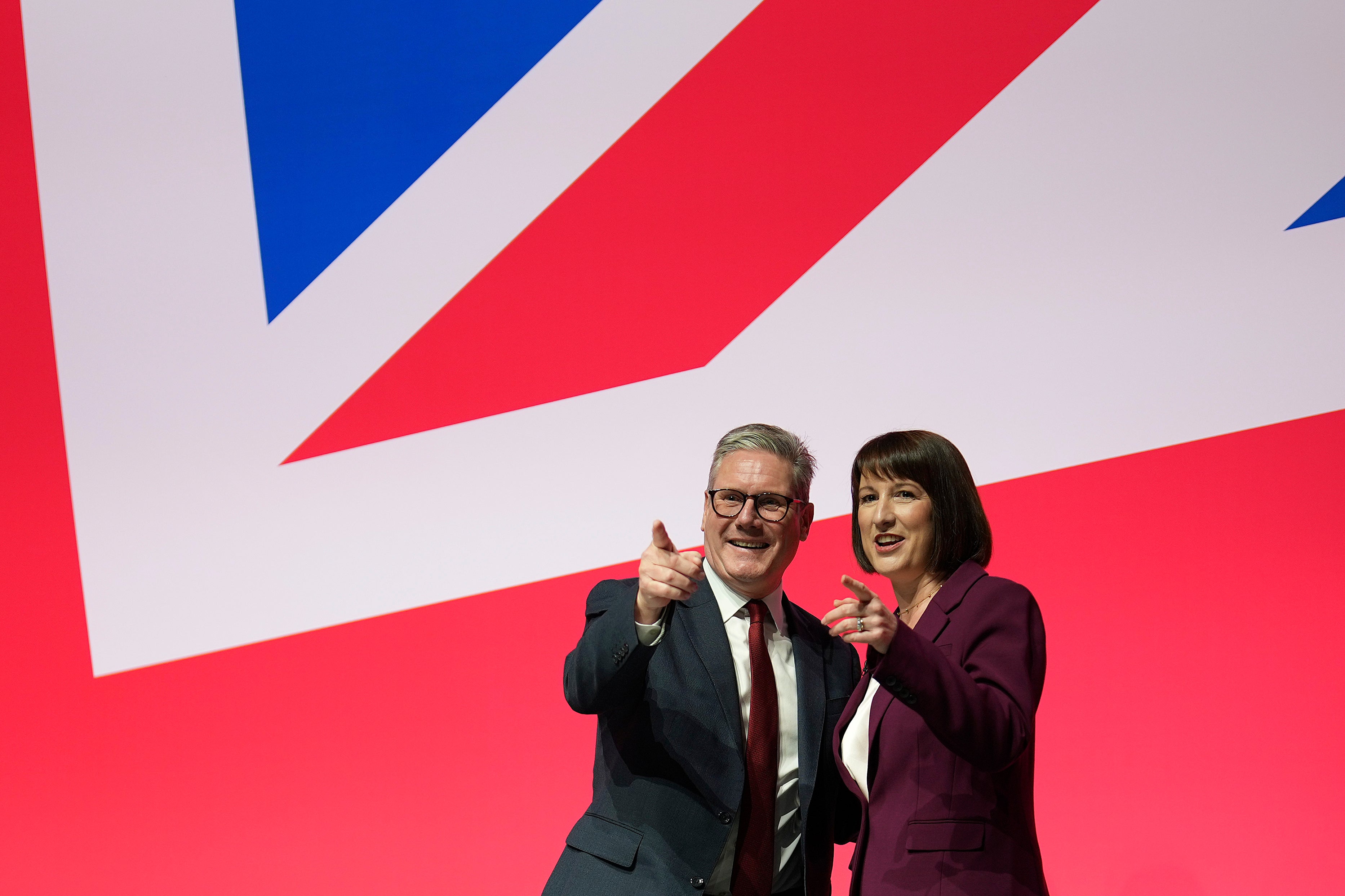 Prime minister Keir Starmer pictured with chancellor Rachel Reeves