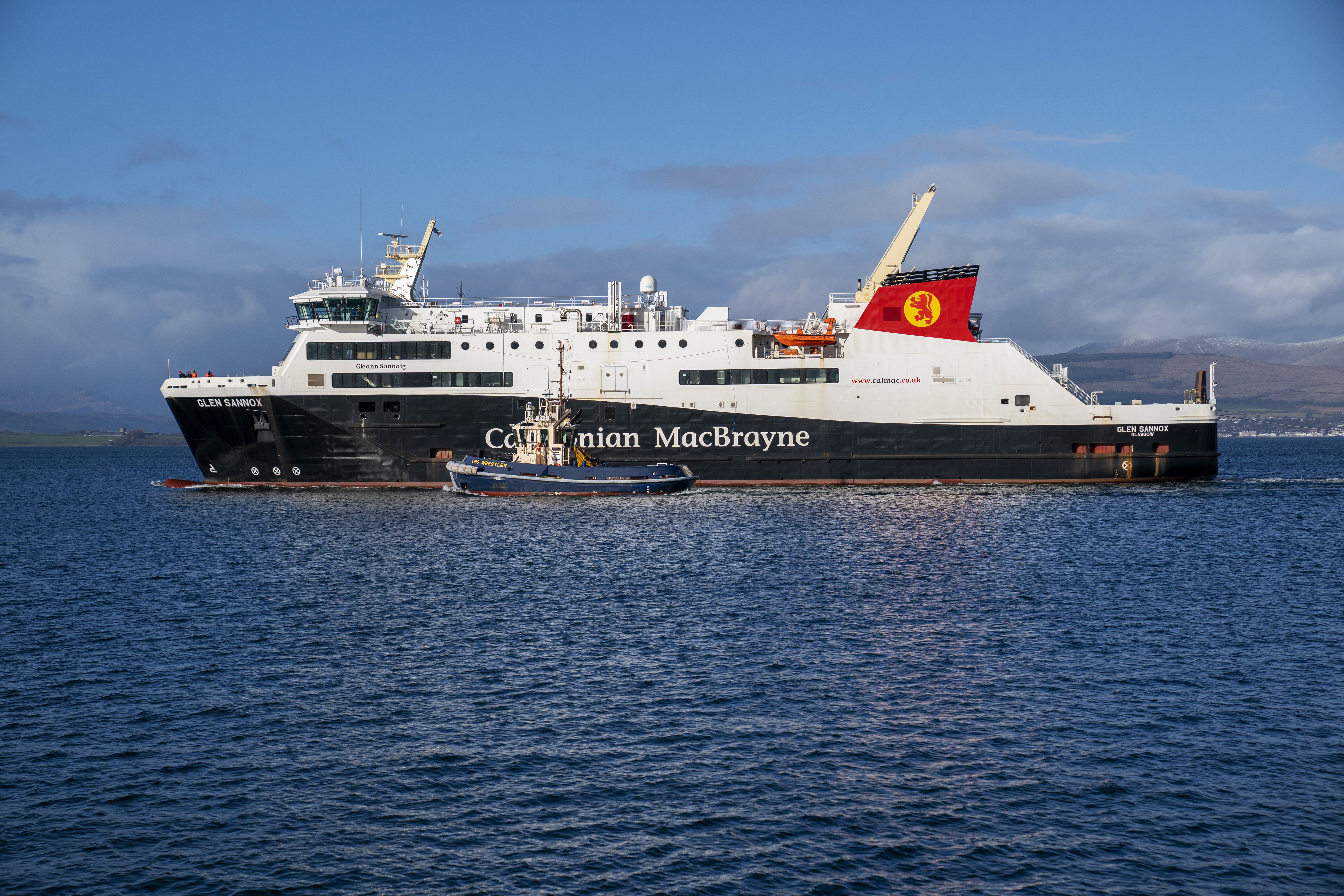 The Caledonian MacBrayne ferry MV Glen Sannox has had more sea trials (Jane Barlow/PA)