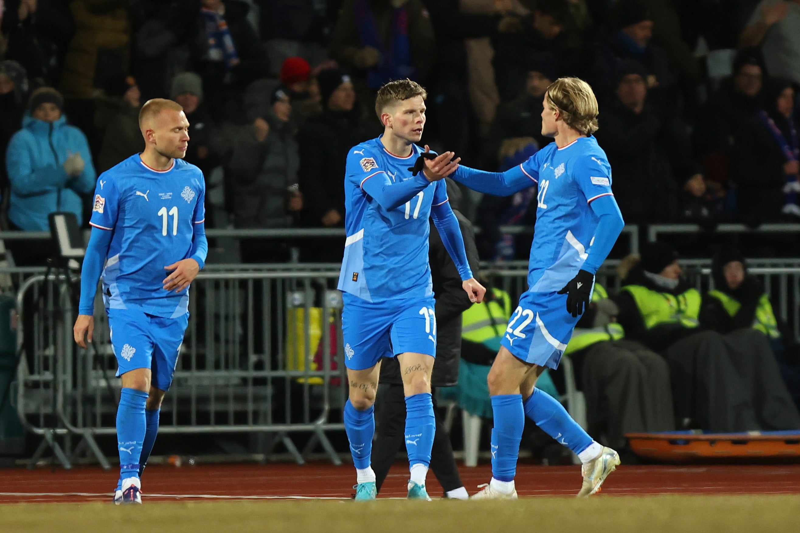 Iceland fought back through substitute Logi Tomasson