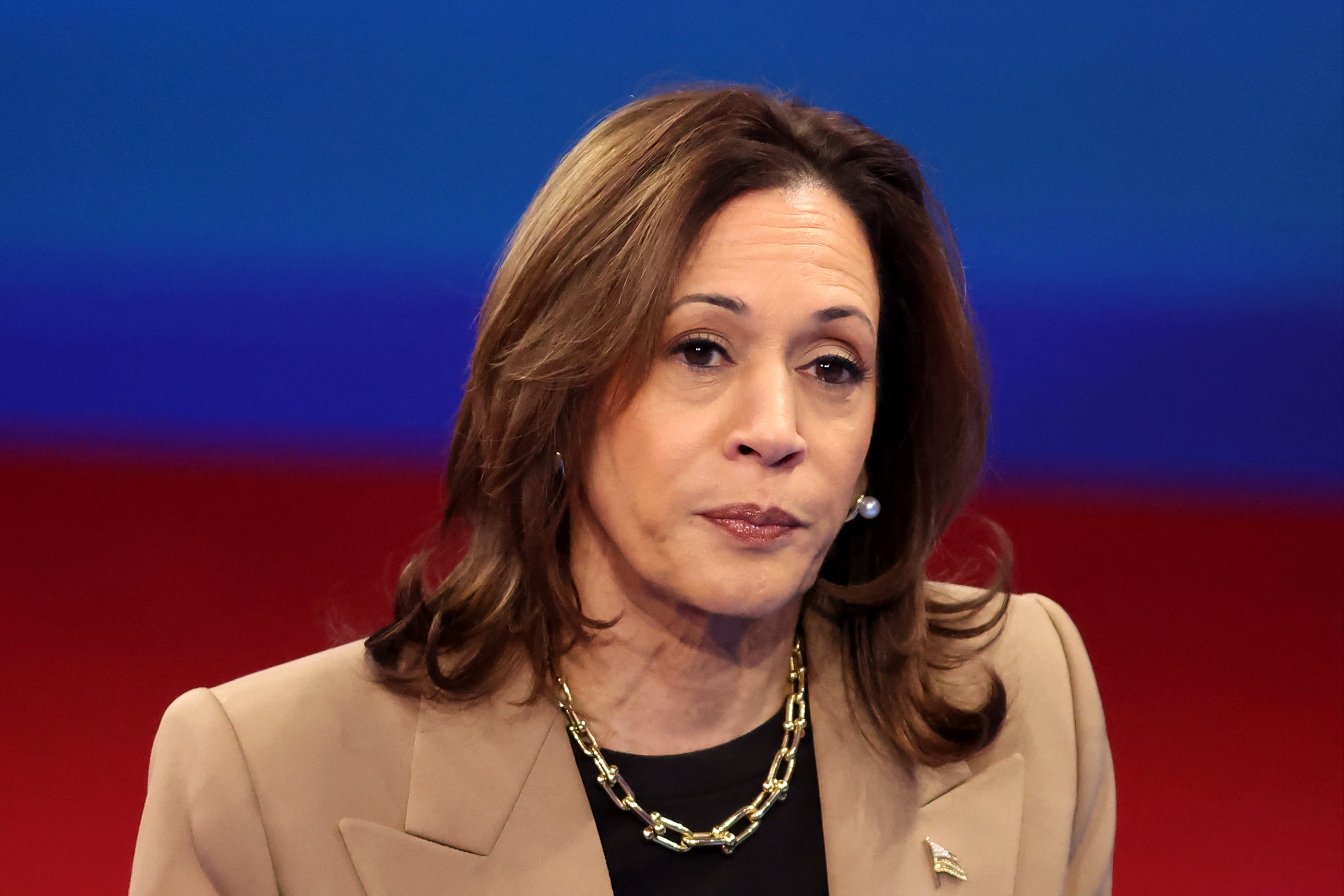 Vice President Kamala Harris spoke with Latino voters at a town hall for Univision on Thursday to try to appeal to voting bloc she is struggling to court