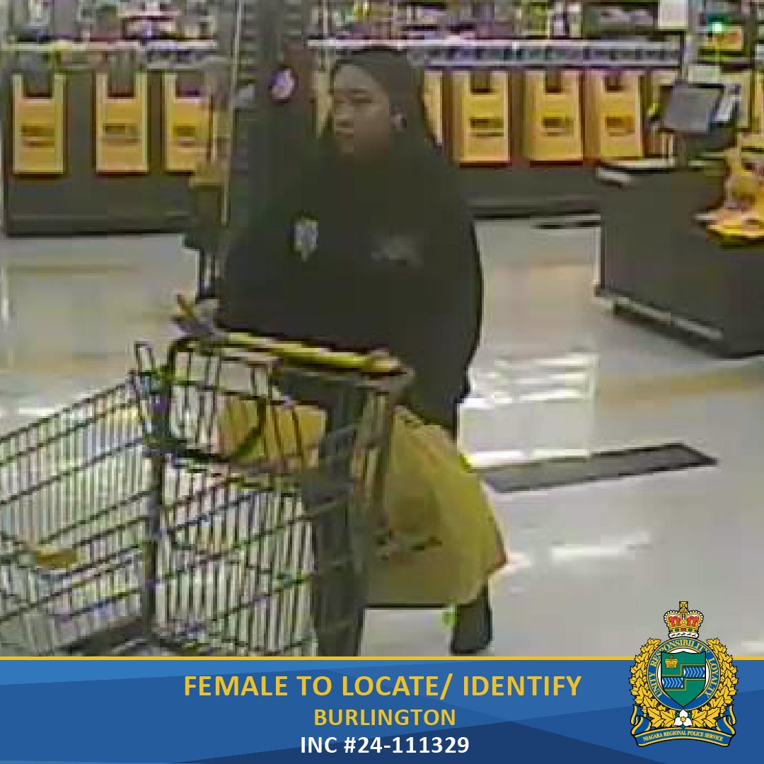 Niagara Regional Police Chief Bill Fordy said that detectives are trying to identify a woman who was seen on surveillance footage buying clothing at a Giant Tiger store in Burlington that stabbing suspect Sabrina Kauldhar had in her possession when she was arrested