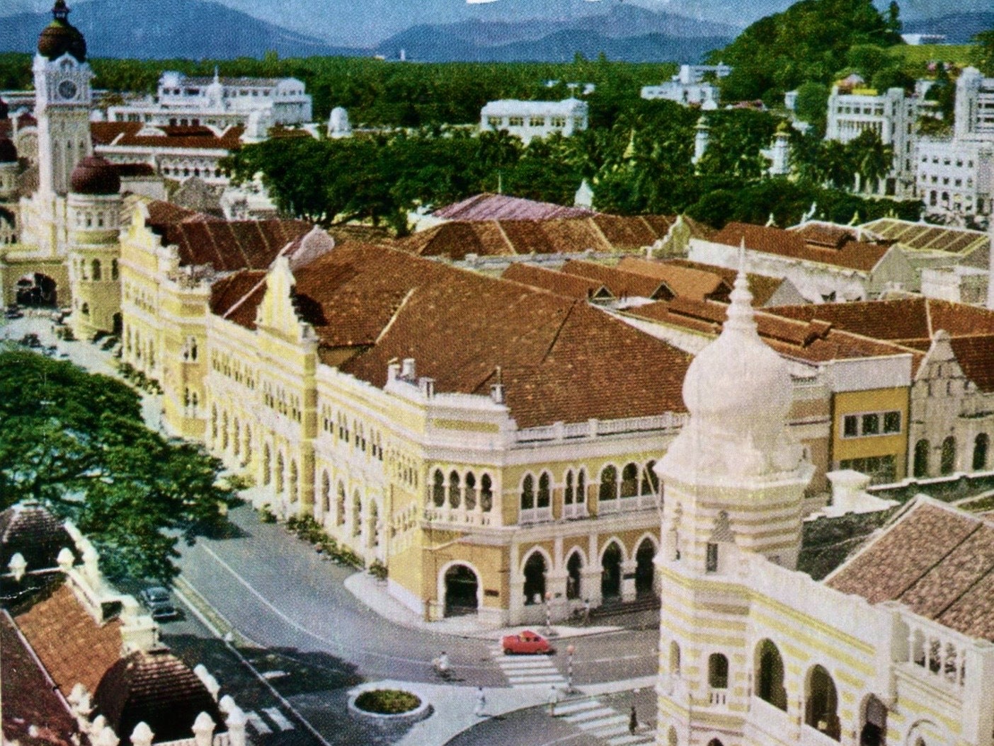 Distant dream: Kuala Lumpur in the 1950s, as portrayed by BOAC – now part of British Airways