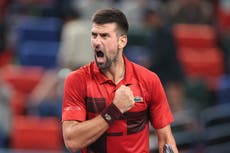 Novak Djokovic sets up Shanghai Masters final with Jannik Sinner as Italian seals year-end No 1