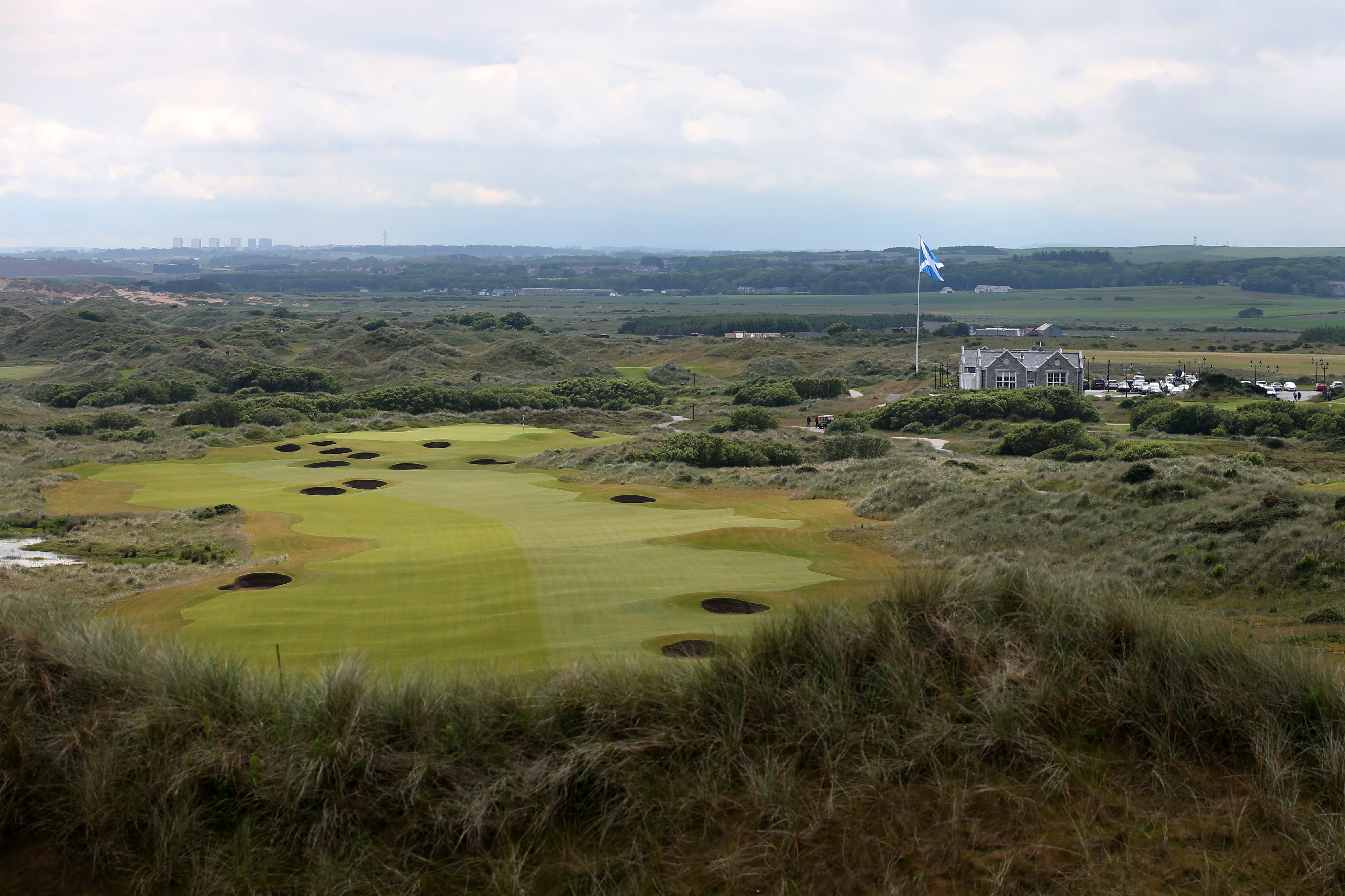 Campaigners have questioned the green credentials of Trump International’s new MacLeod Links golf course, which is set to open alongside the existing Menie Links course in 2025 (Andrew Milligan/PA)