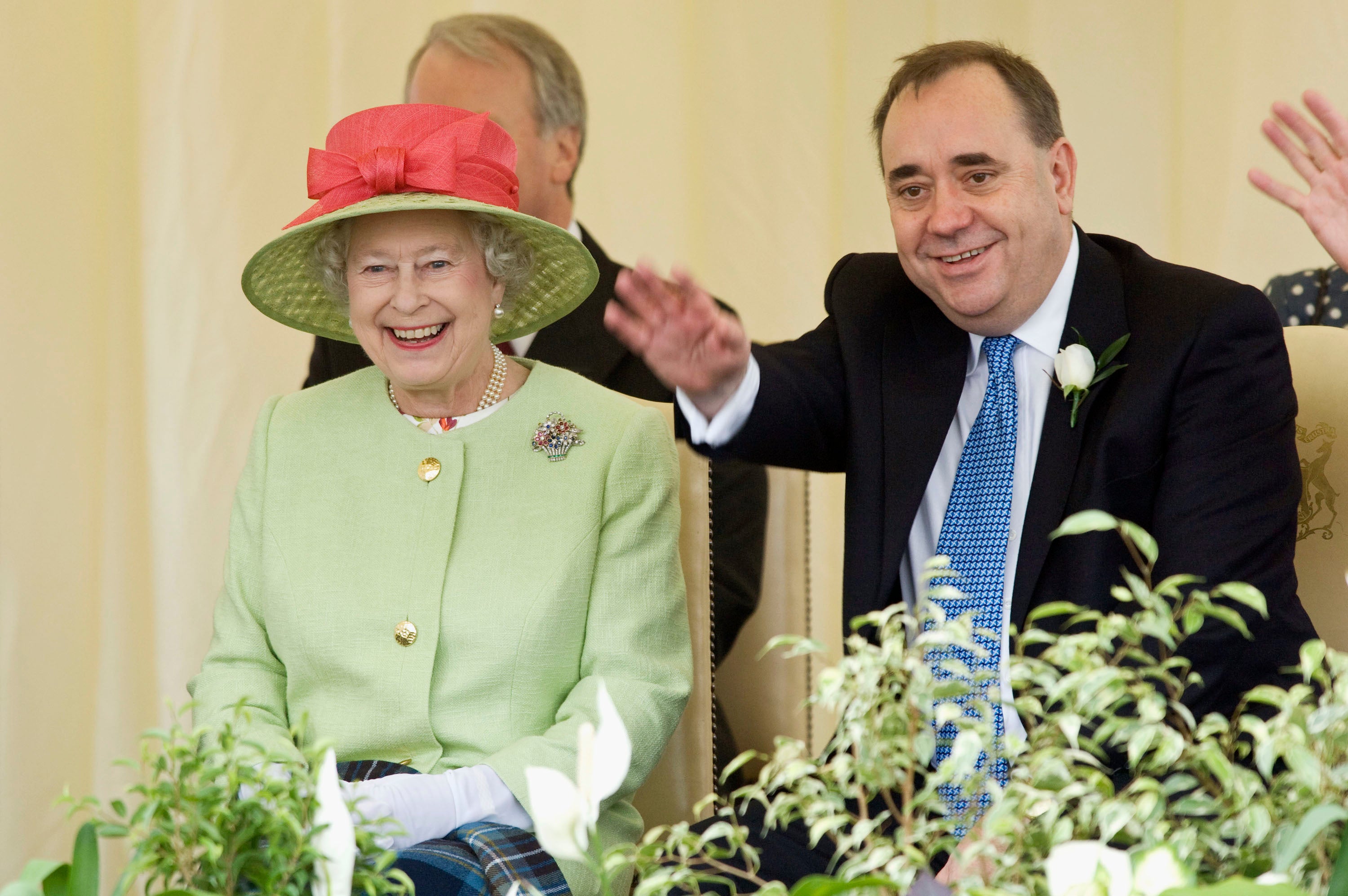 Queen Elizabeth II with Alex Salmond when he was Scotland's first minister in 2007