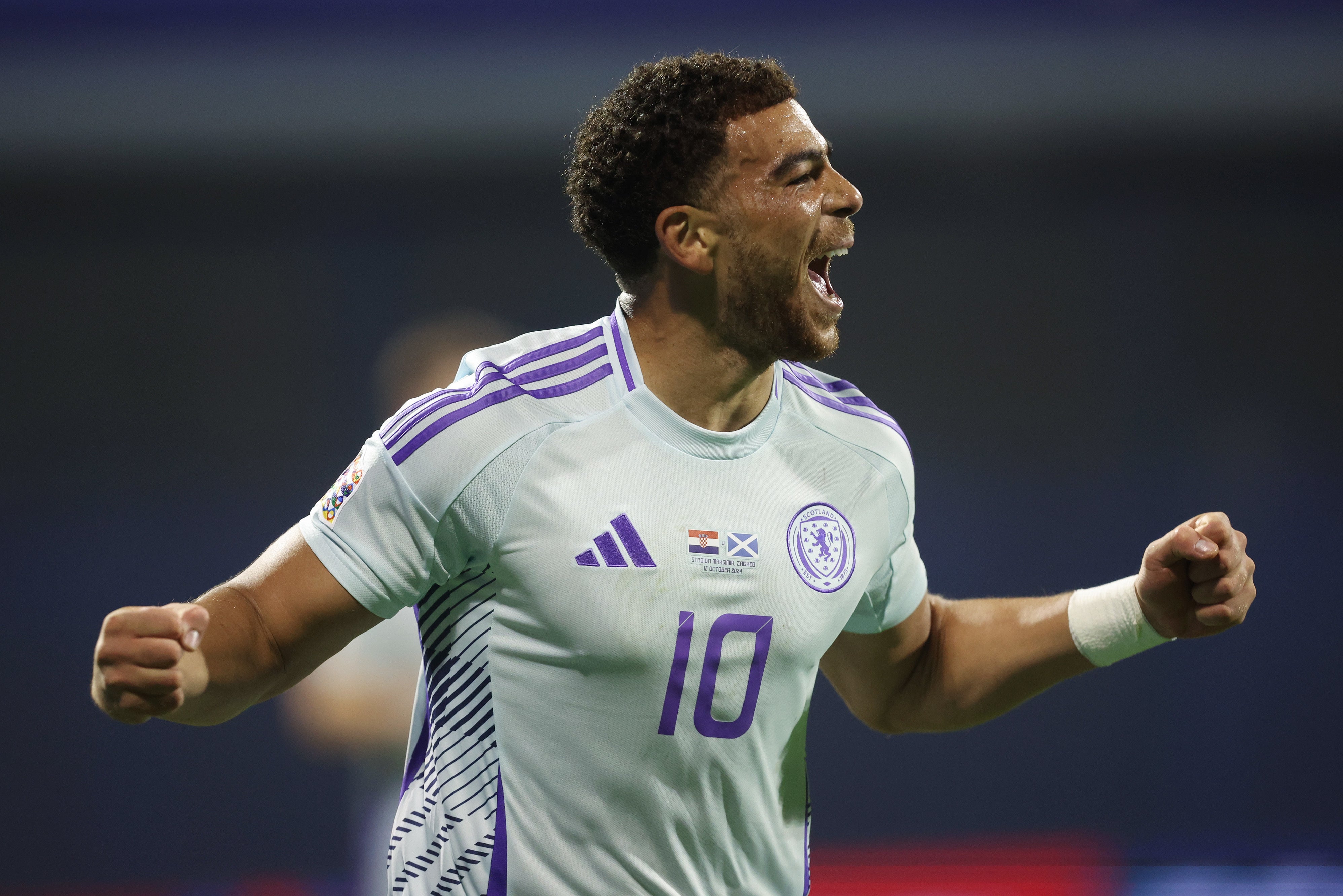 Che Adams’ celebrations were cut short by VAR