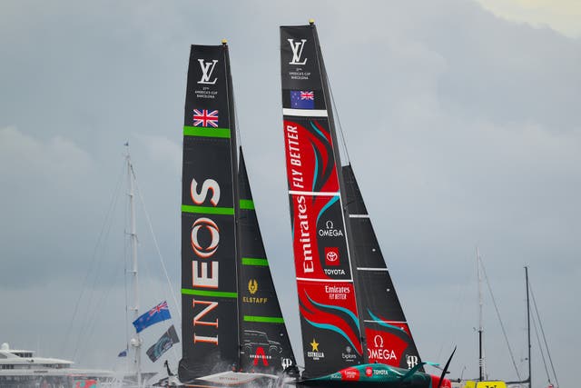 <p>Ben Ainslie and his crew are challenging New Zealand for the Auld Mug </p>