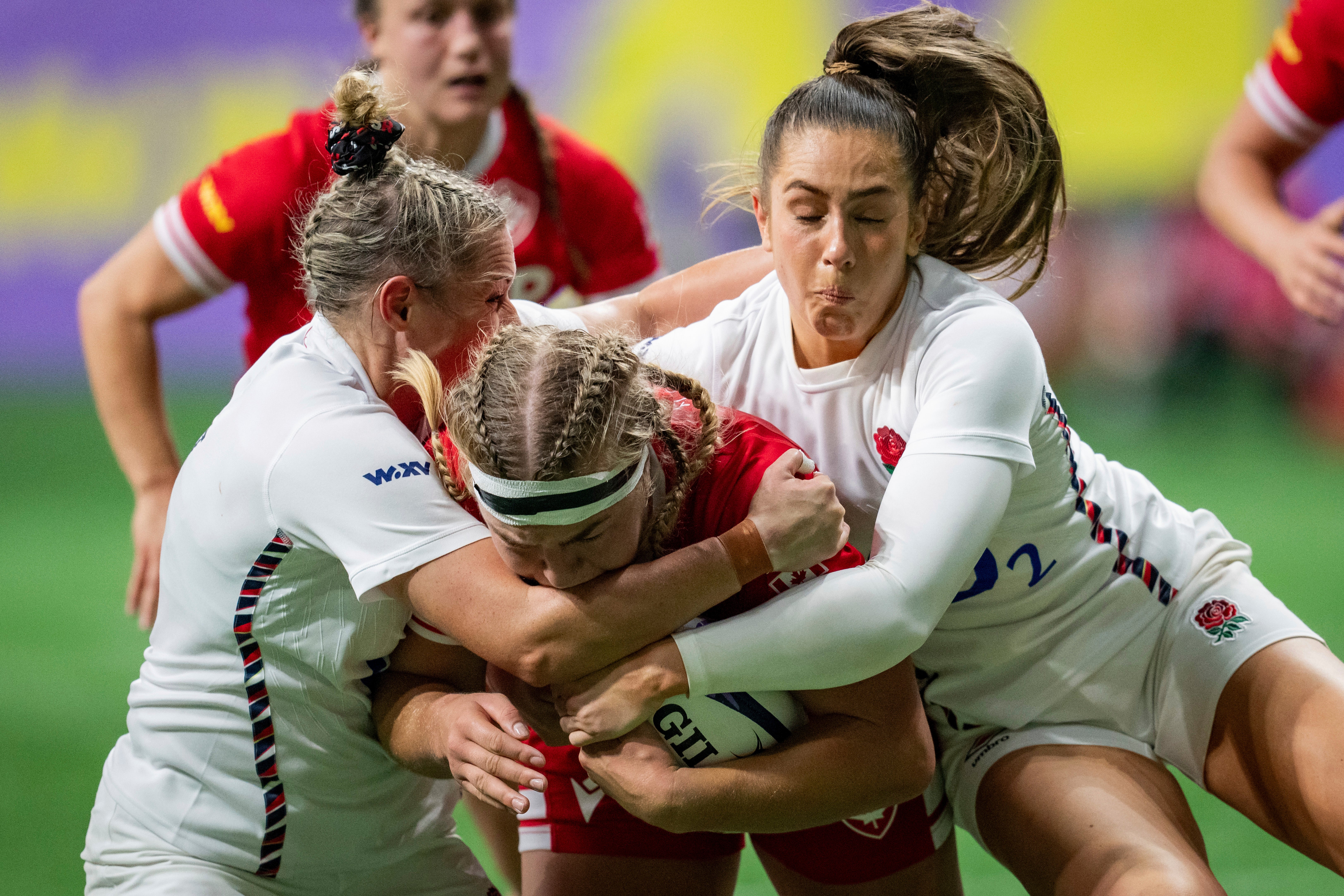 England and Canada played out a physical WXV finale