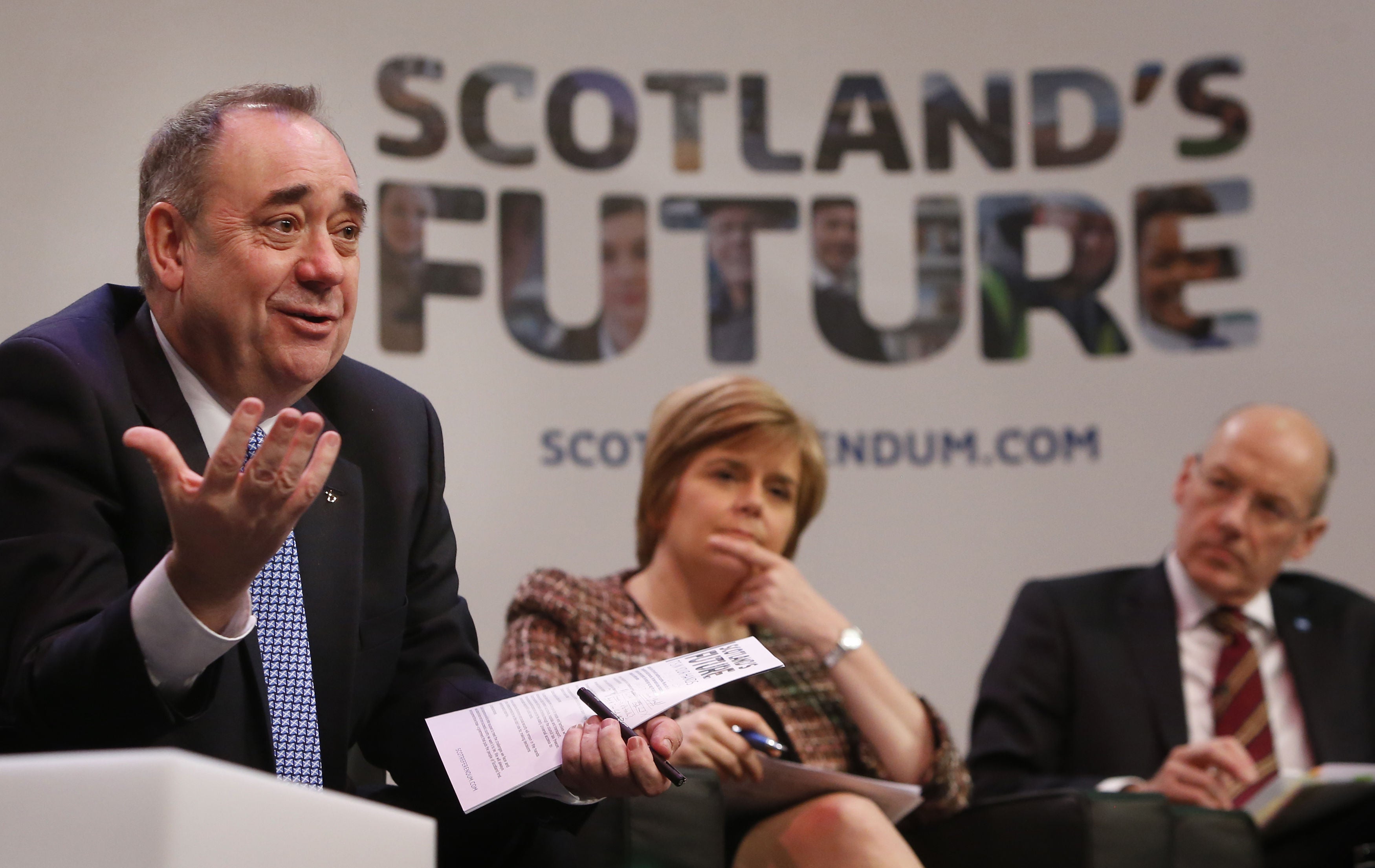 Scottish first minister John Swinney said Alex Salmond ‘inspired a generation’ to believe in independence (Danny Lawson/PA)