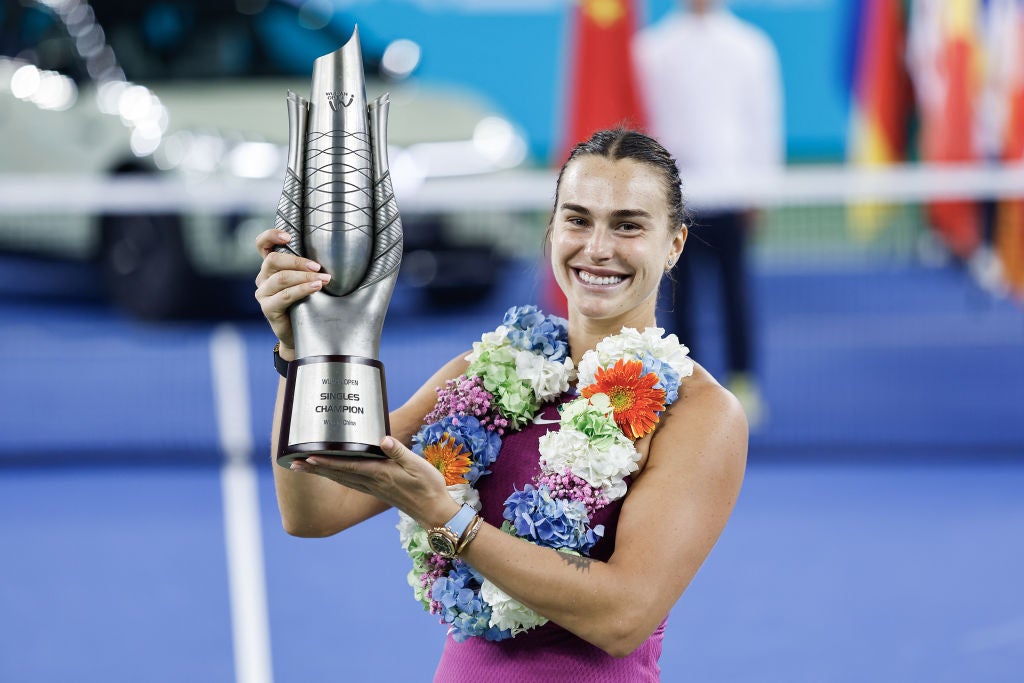 Sabalenka lifted the Wuhan Open title