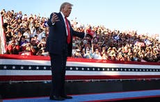 Armed man with fake passport and guns arrested at Trump’s Coachella rally - Live updates