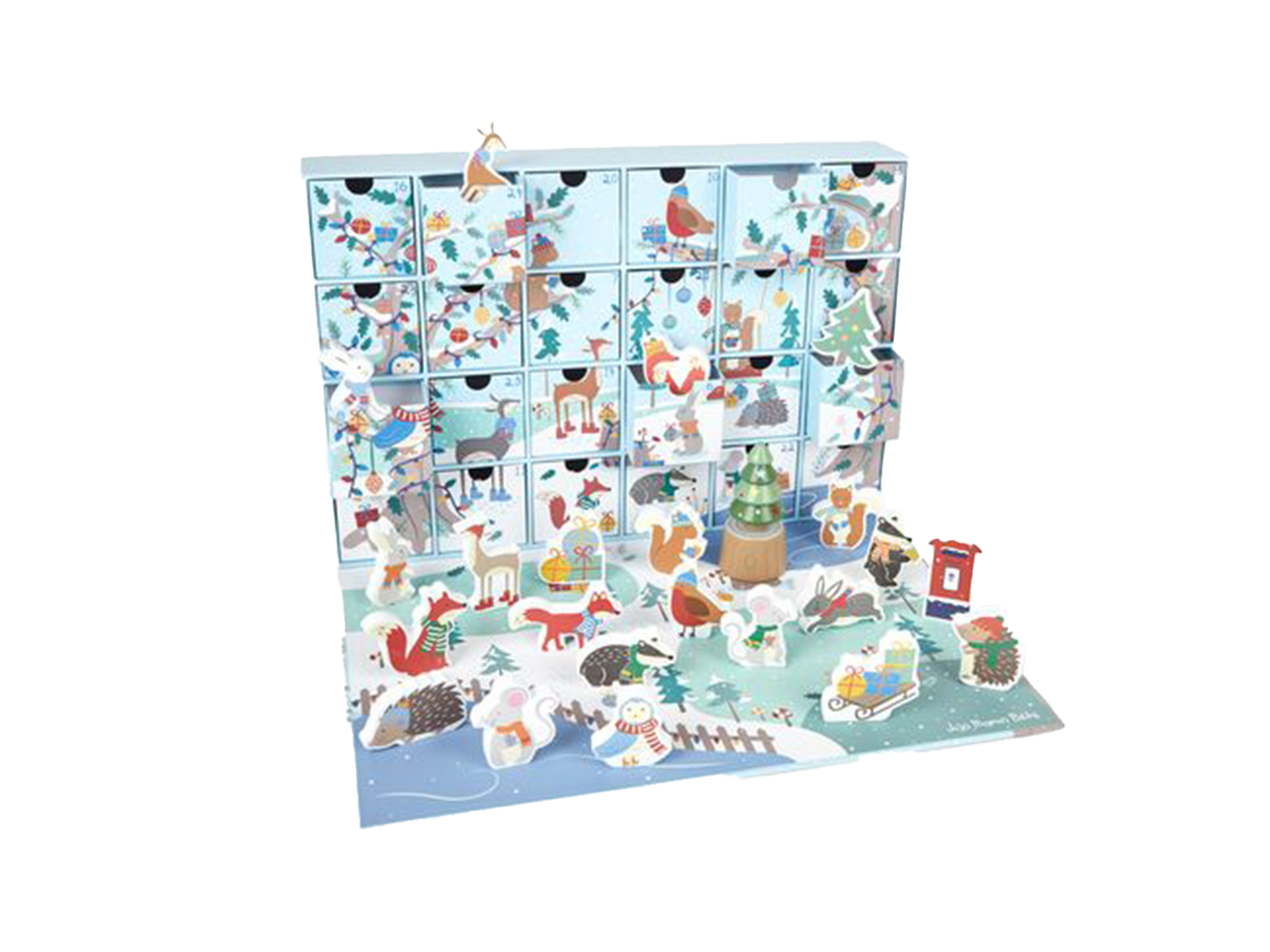 Best reusable advent calendar IndyBest review JoJo Maman Bebe Christmas woodland filled advent calendar