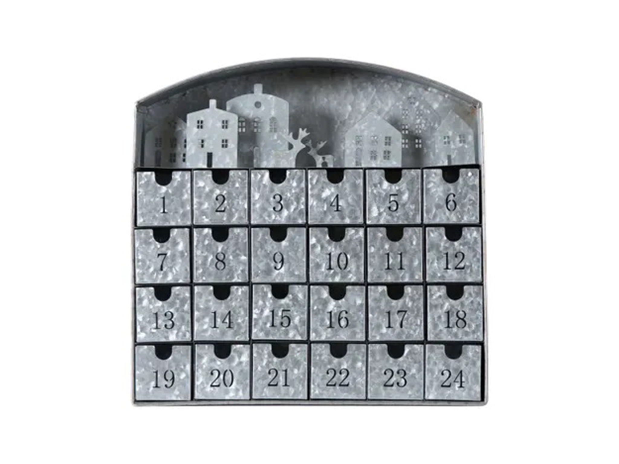 Best reusable advent calendar IndyBest review Dunelm metal village scene advent calendar