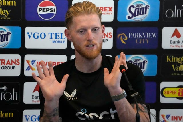 Ben Stokes has no issue with Pakistan opting to play on a used pitch (AP Photo/K.M. Chaudary)