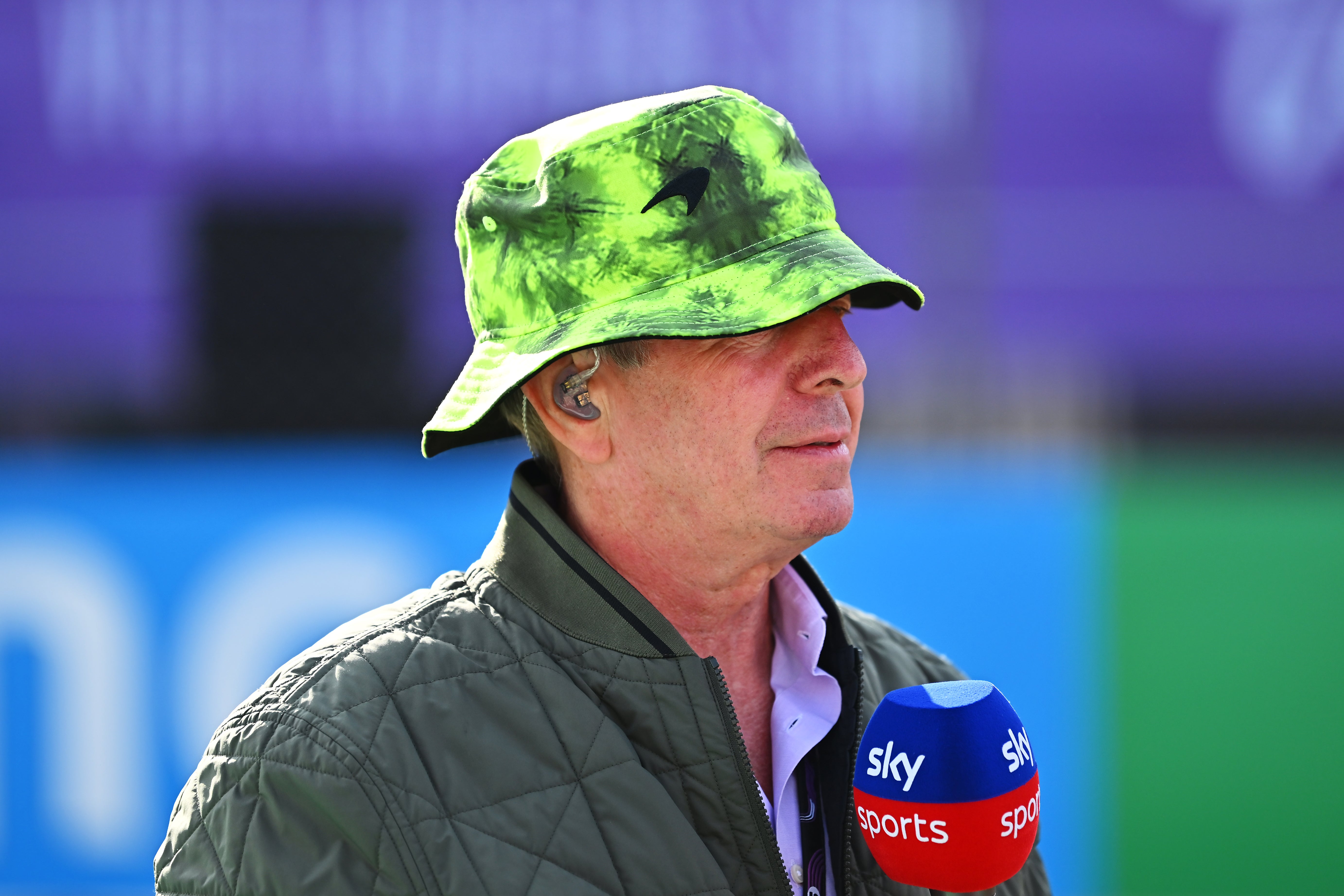 Martin Brundle is known for his amusing encounters with celebrities on the grid before F1 races