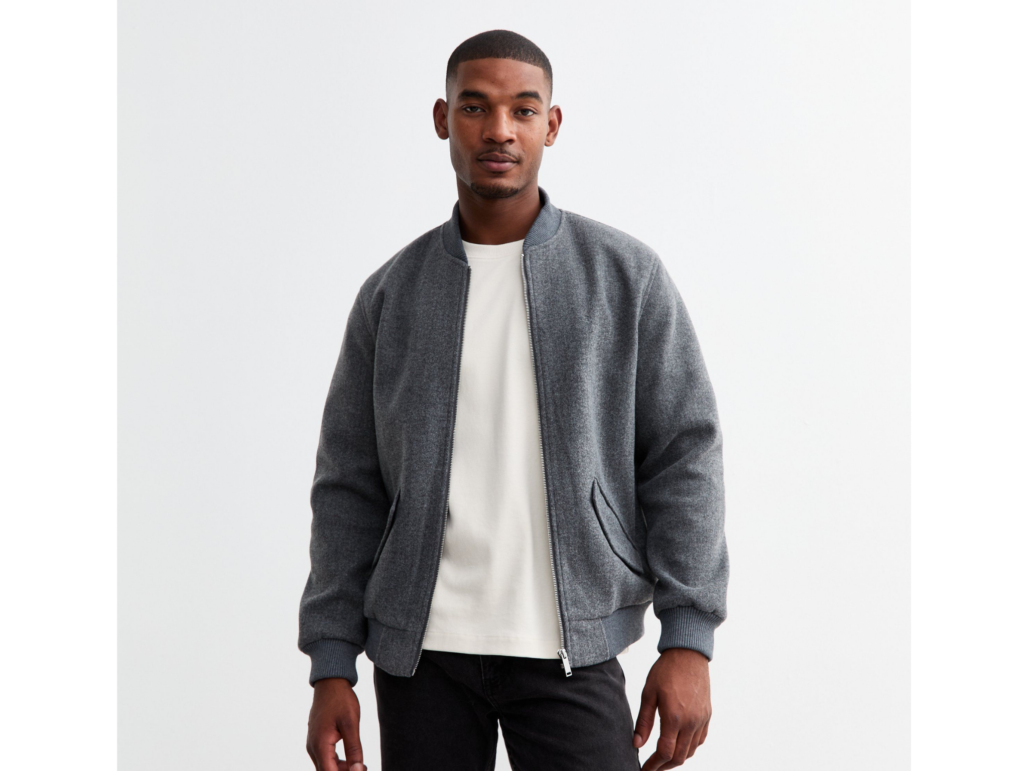 New Look brushed bomber jacket