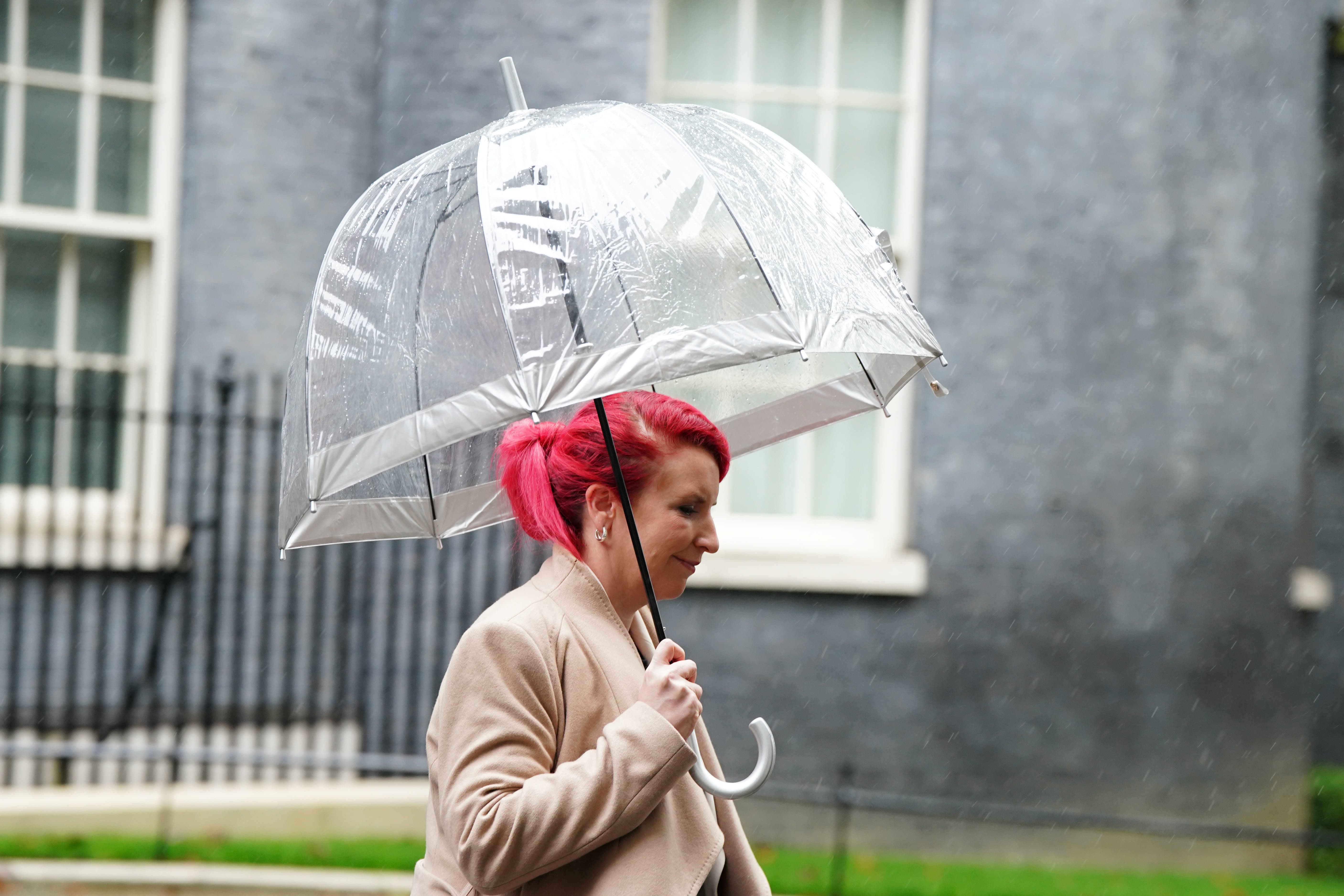 Transport secretary Louise Haigh leaving Downing Street