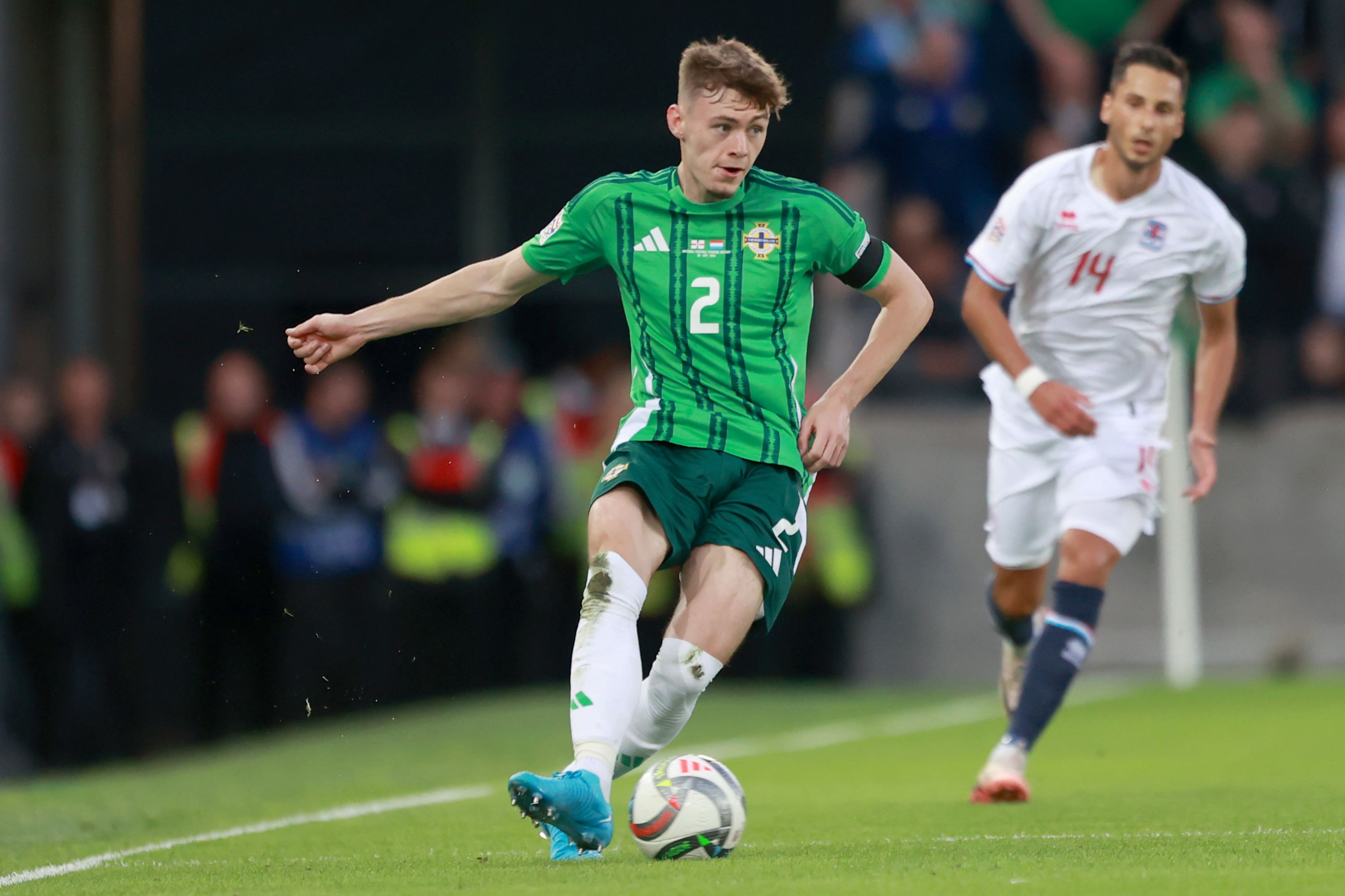 Conor Bradley is set to captain Northern Ireland again when they host Bulgaria on Tuesday (Liam McBurney/PA)