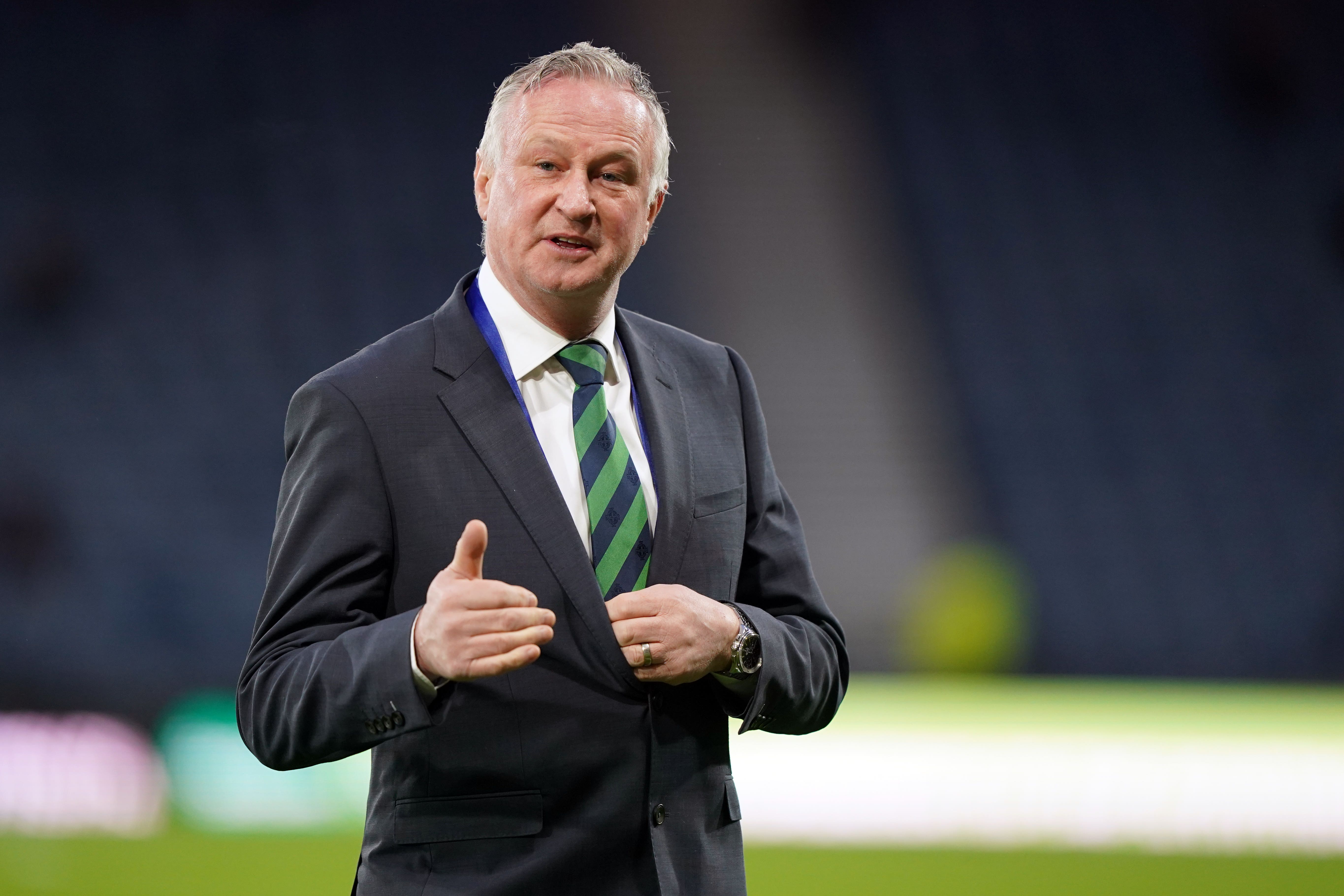 Michael O’Neill’s side welcome Bulgaria (Andrew Milligan/PA)