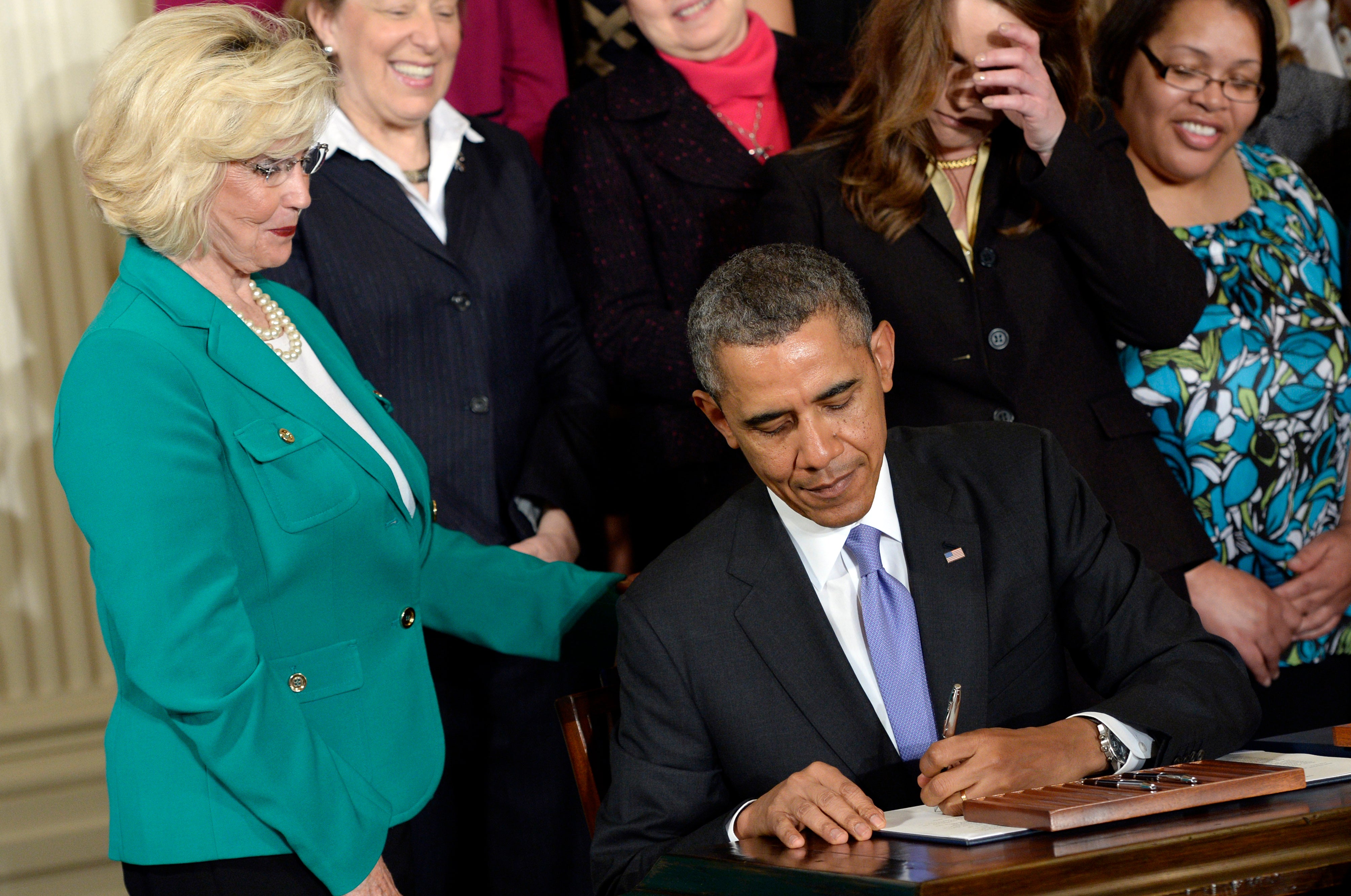 Barack Obama signed into law the Lilly Ledbetter Fair Pay Act.