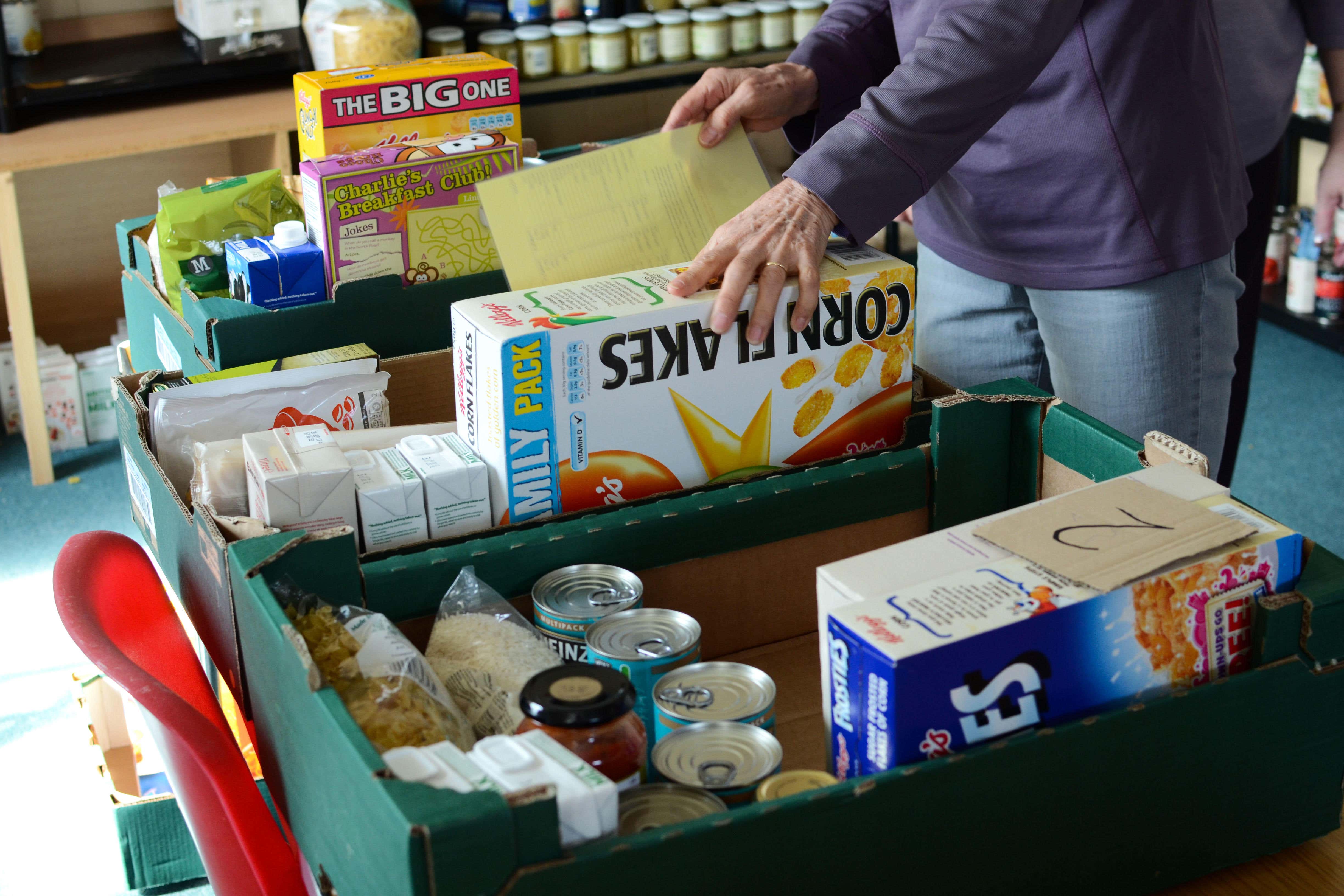 A survey has revealed the extent to which low-paid workers rely on food banks (Alamy/PA)