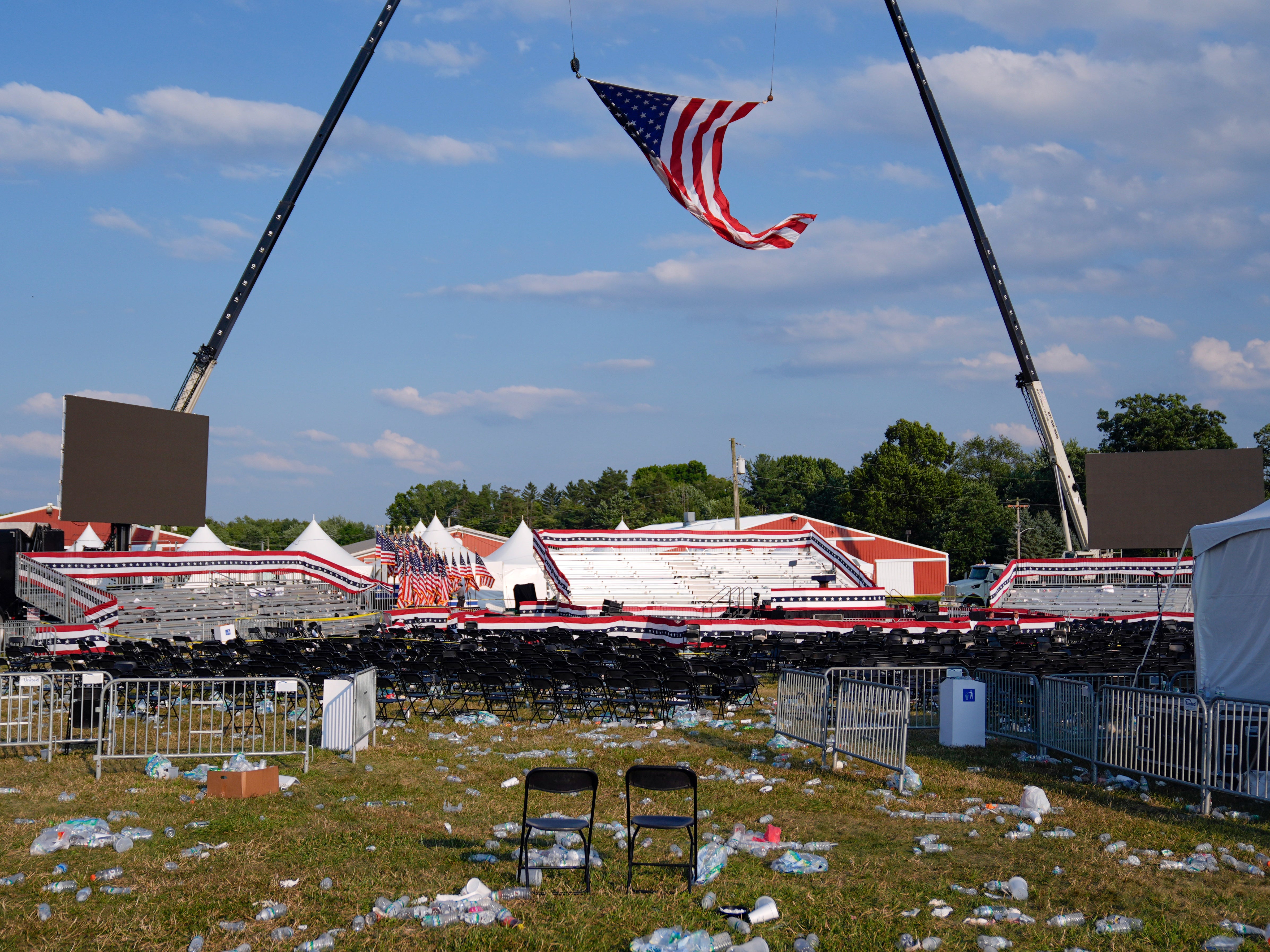 The aftermath of the attempt on Trump’s life in Butler, Pennsylvania. The two spectators wounded during the event are now speaking out and blasting the Secret Service