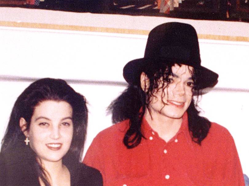 Lisa Marie Presley with Michael Jackson in 1994