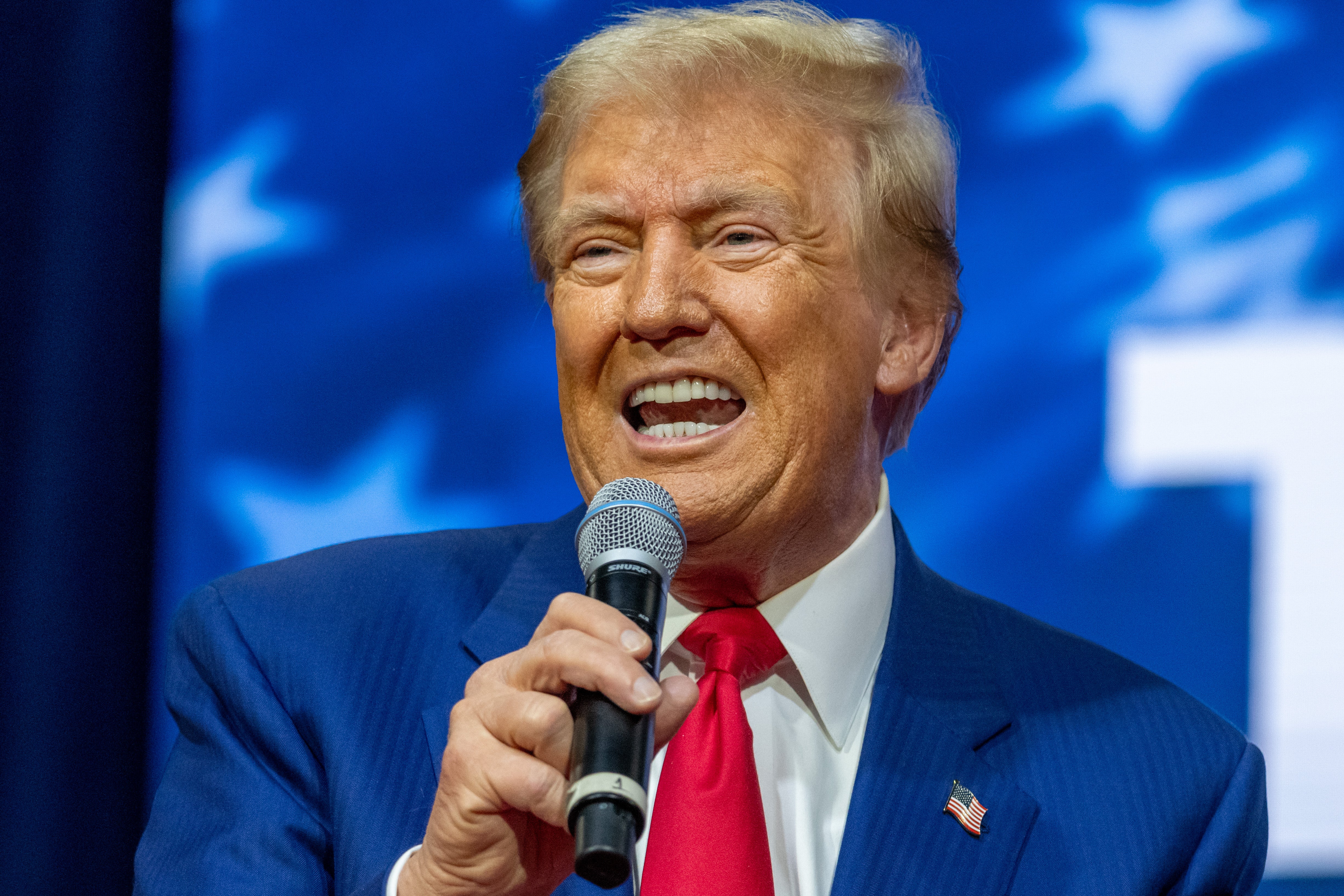 Trump, holds a town hall at the Greater Philadelphia Expo Center in Oaks on October 14