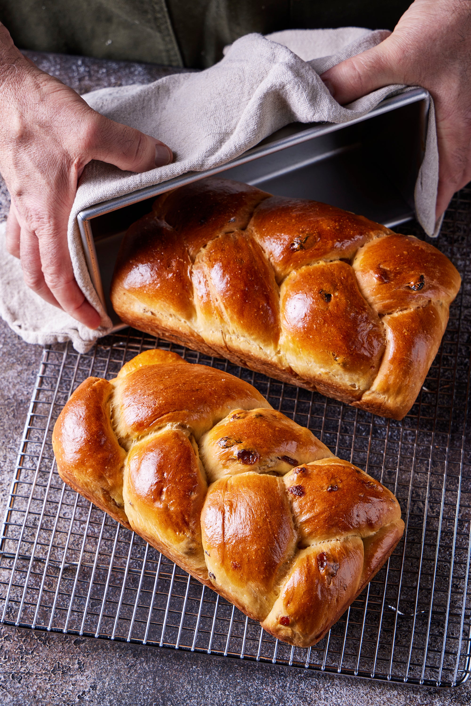 Food-MilkStreet-Olive Oil Challah with Golden Raisins