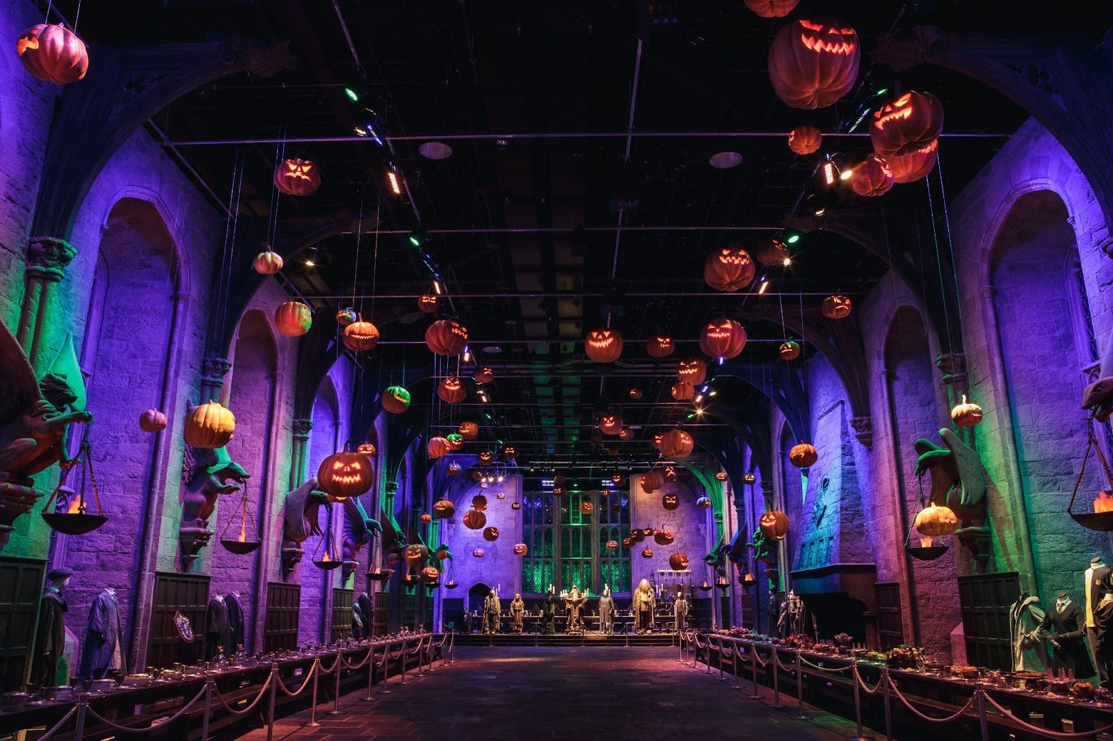 The Great Hall will be decorated with over 100 floating pumpkins