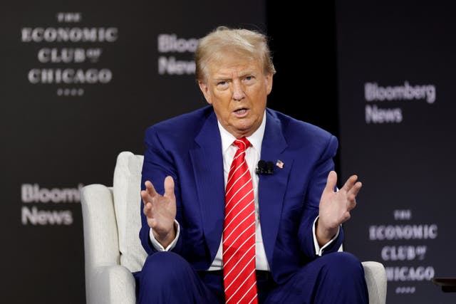 <p>Trump spoke in Chicago on Tuesday where he said ‘only stupid people put old’ in when filling Supreme Court seats</p>