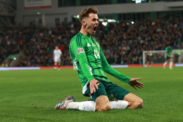 <p>Isaac Price scored thrice as Northern Ireland thrashed Bulgaria </p>