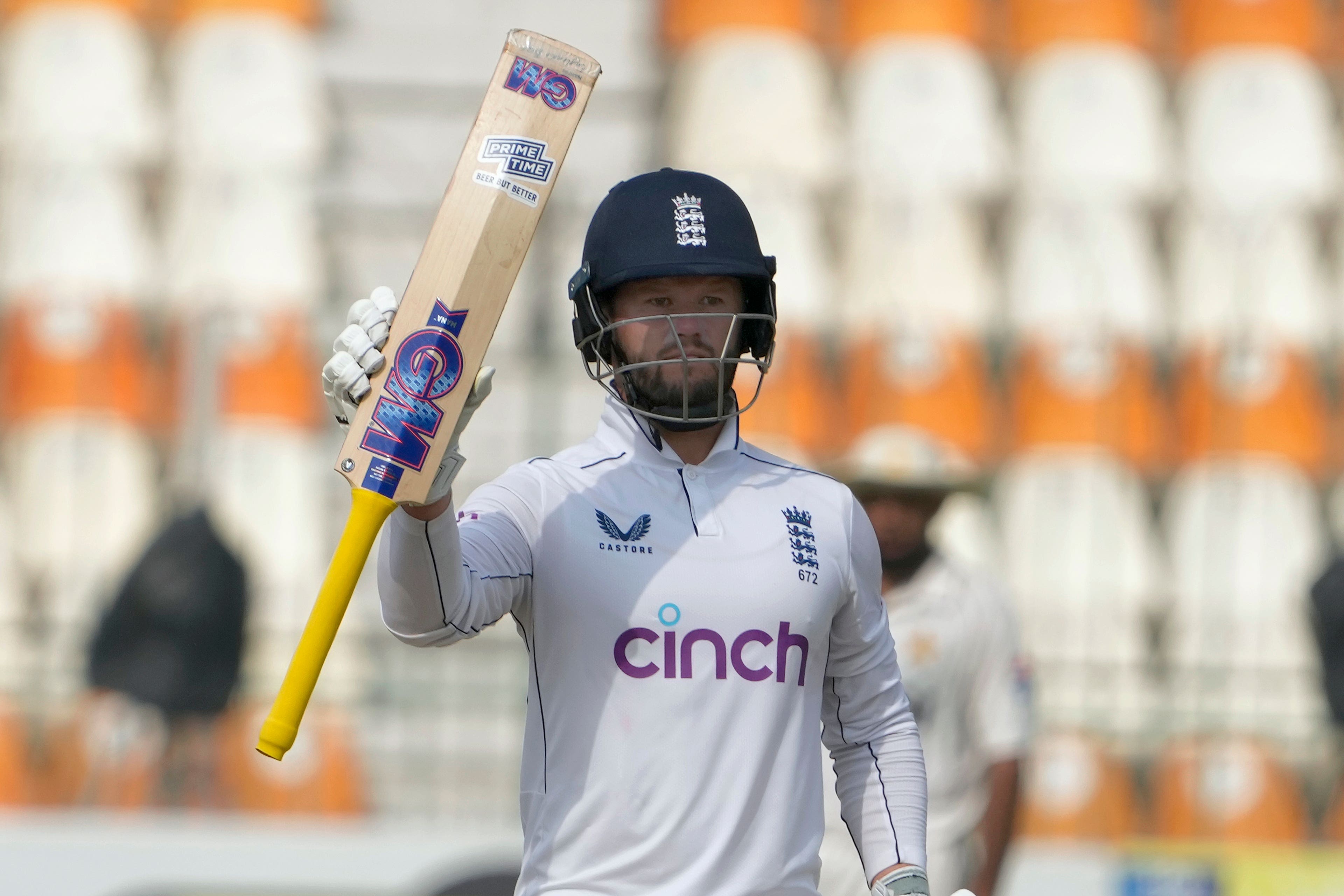 Ben Duckett struck a half-century for England (K.M. Chaudary/AP)