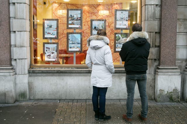 The average UK house price increased by 2.8% to £293,000 in the 12 months to August, according to the Office for National Statistics (Daniel Leal-Olivas/PA)