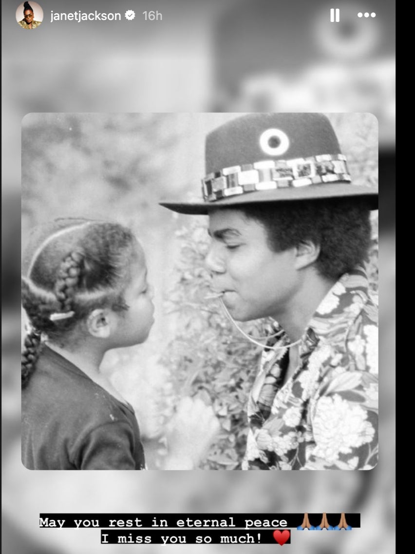 Janet Jackson paid tribute to her late brother, Tito Jackson