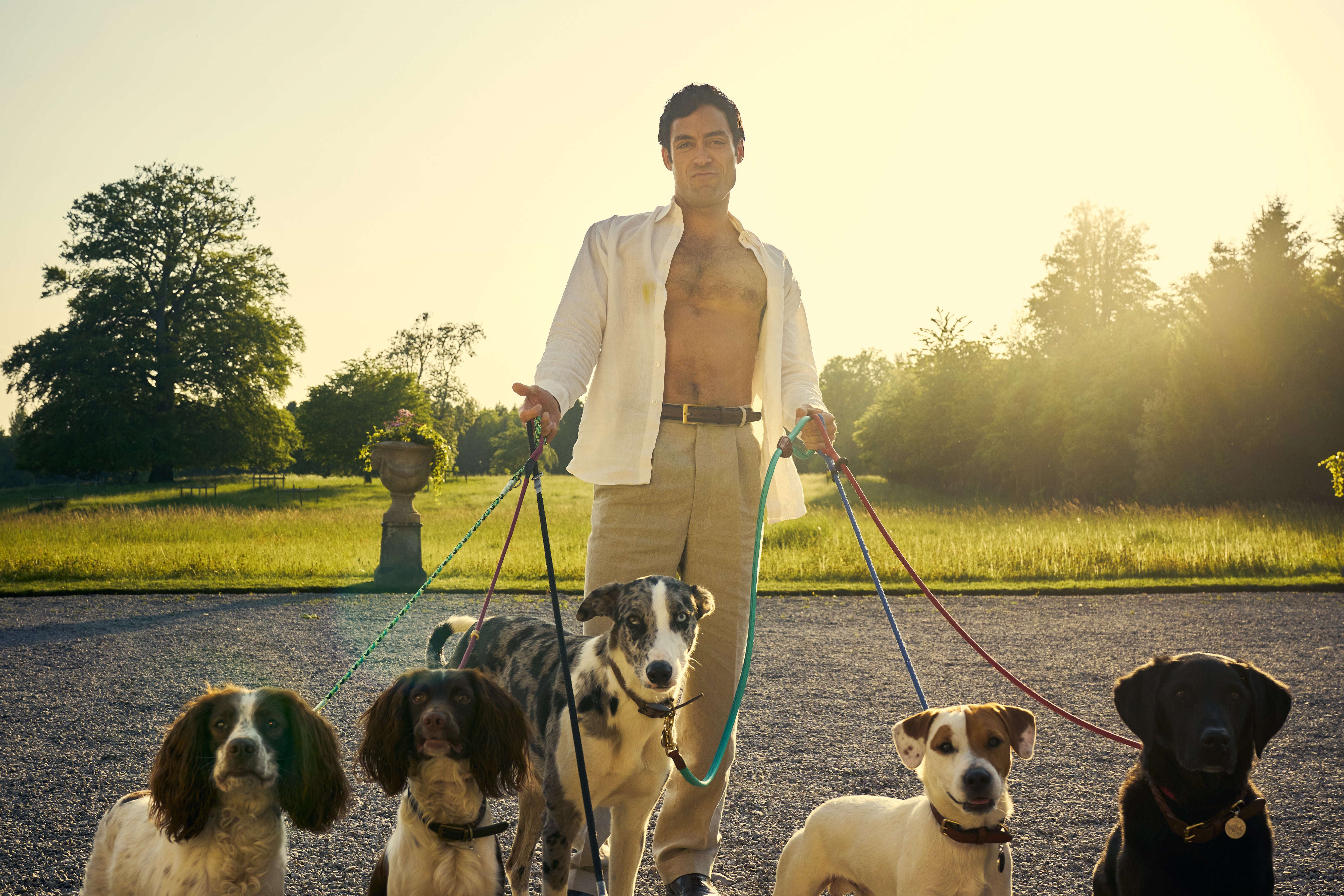 Alex Hassell plays the hunky Tory MP Rupert Campbell-Black