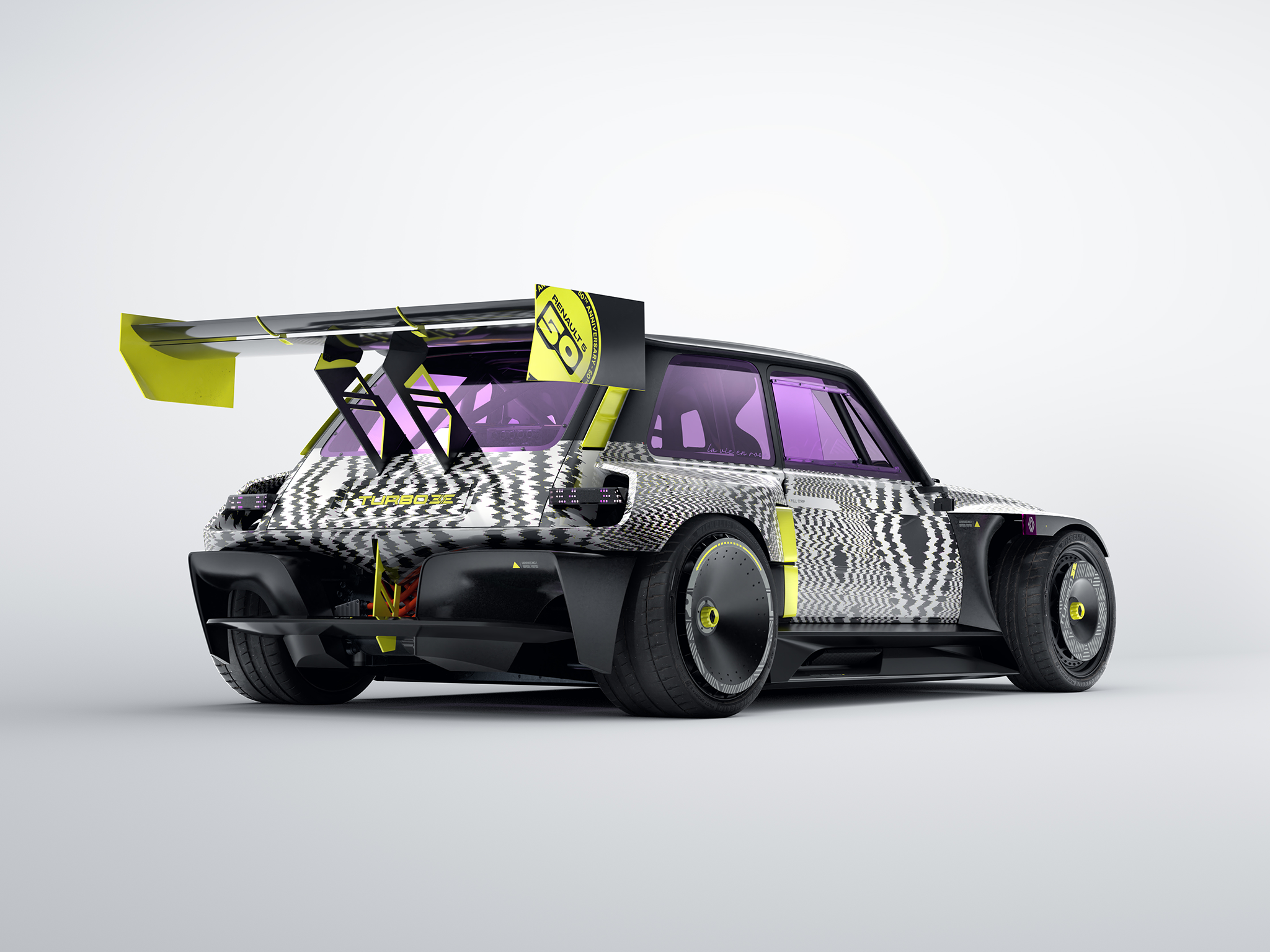 The all-electric Renault R5 Turbo 3E was designed to celebrate 40 years of the rally special Renault 5 Turbo 2.