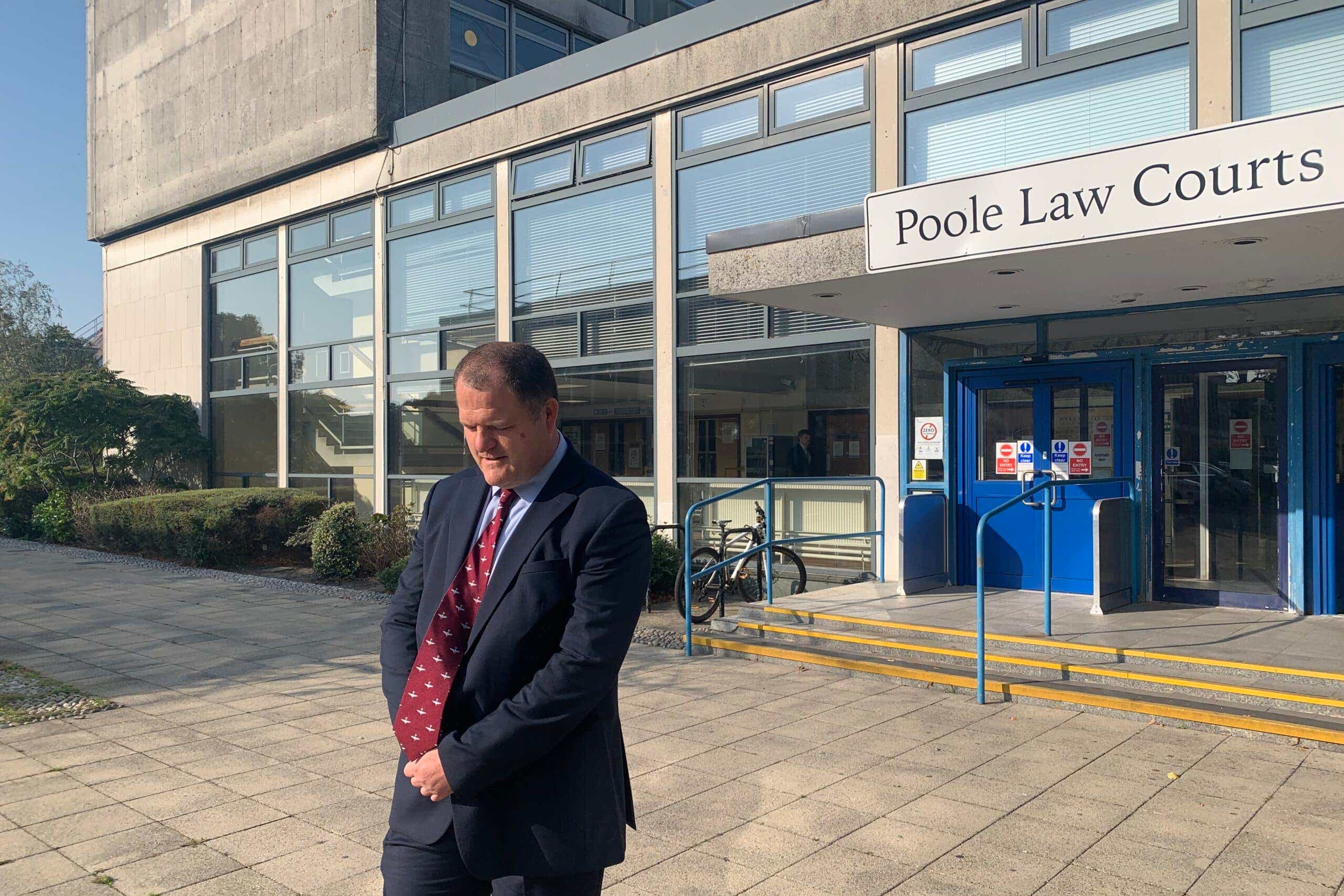 Former serviceman Adam Smith-Connor, who silently prayed for his unborn son outside an abortion clinic in Bournemouth, has been convicted of breaching the safe zone around the centre (Alliance Defending Freedom/PA)