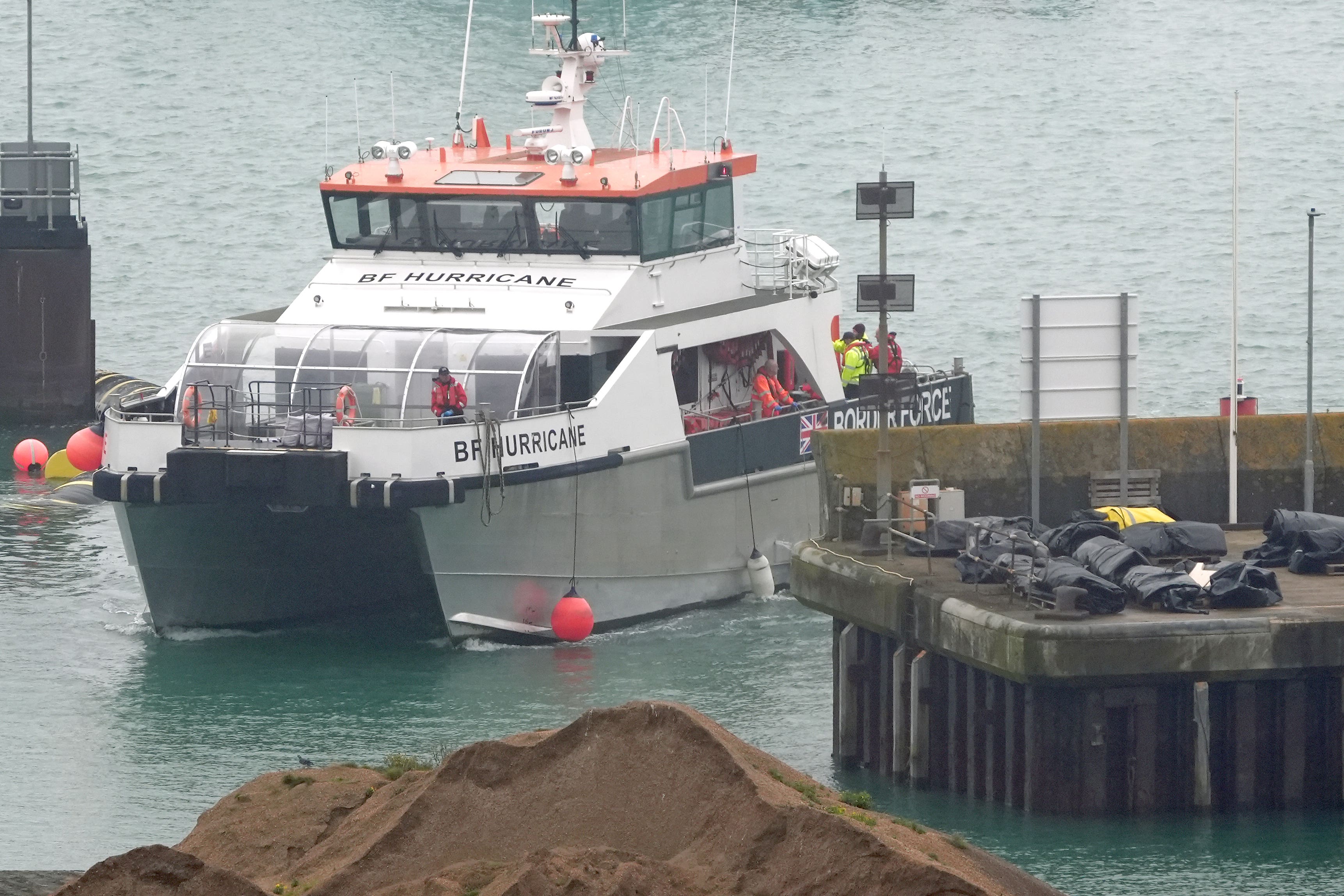 A Border Force vessel in Dover, Kent (Gareth Fuller/PA)