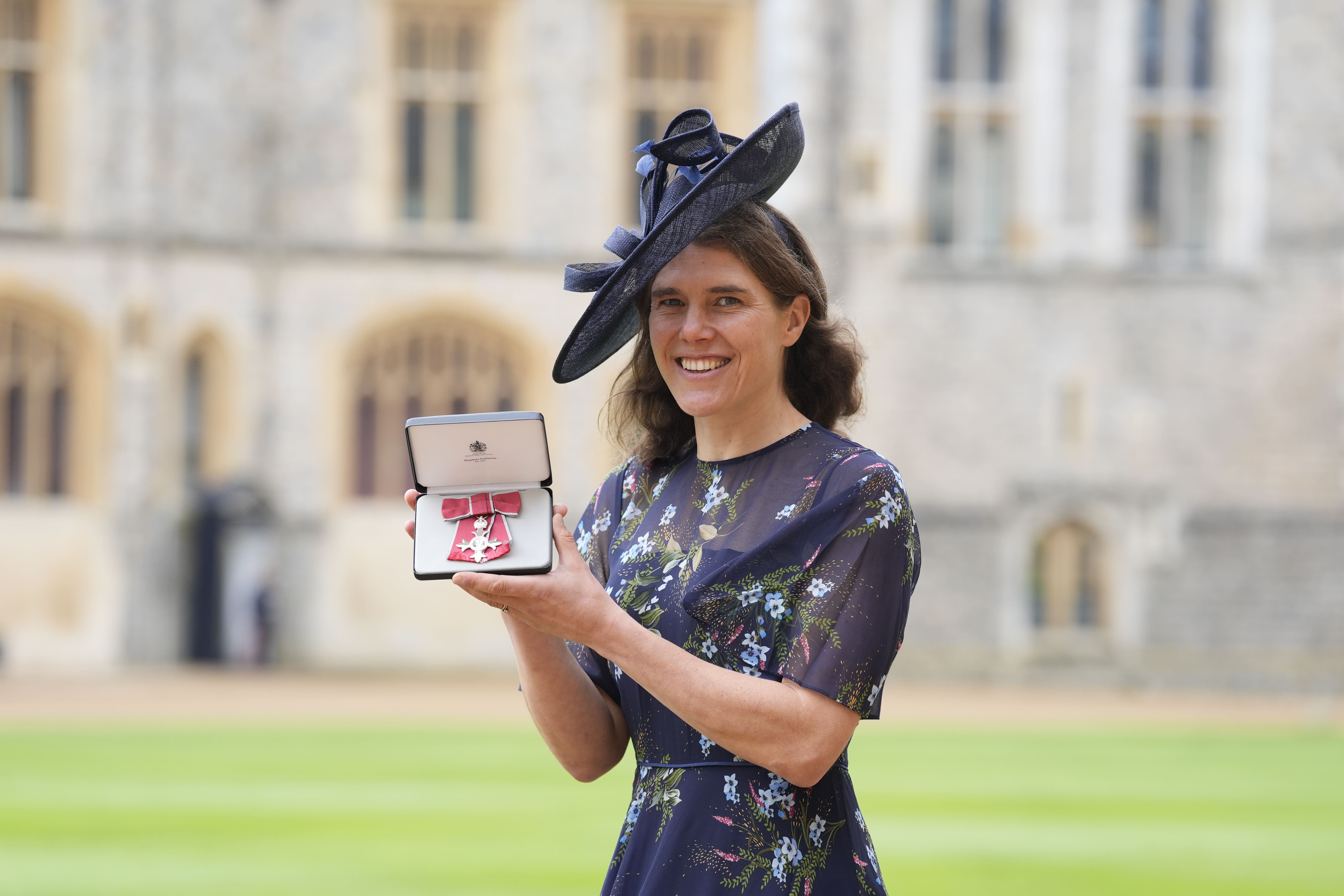 Dr Jasmin Paris was awarded an MBE on Wednesday by the Prince of Wales (Andrew Matthews/P)A