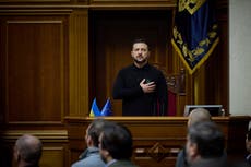 Zelensky unveils his ‘victory plan’ to end Putin’s invasion at Ukraine’s parliament