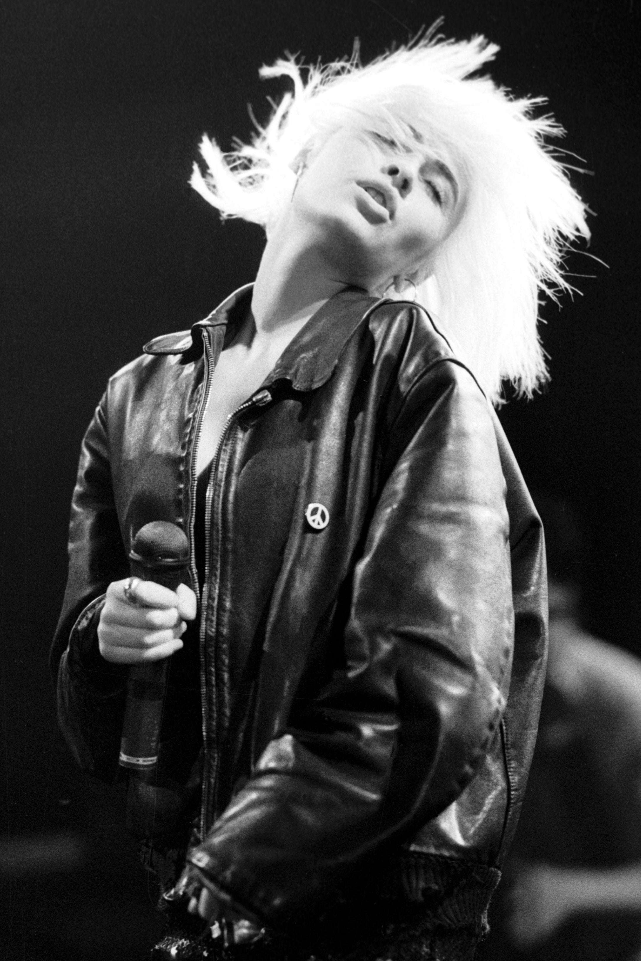 Anarchic: James performs with Transvision Vamp in 1991