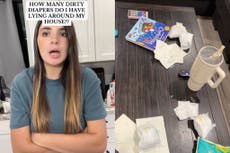 Mother speaks out after being shamed for leaving 17 dirty diapers in her house