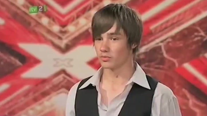 Payne during his first X Factor audition